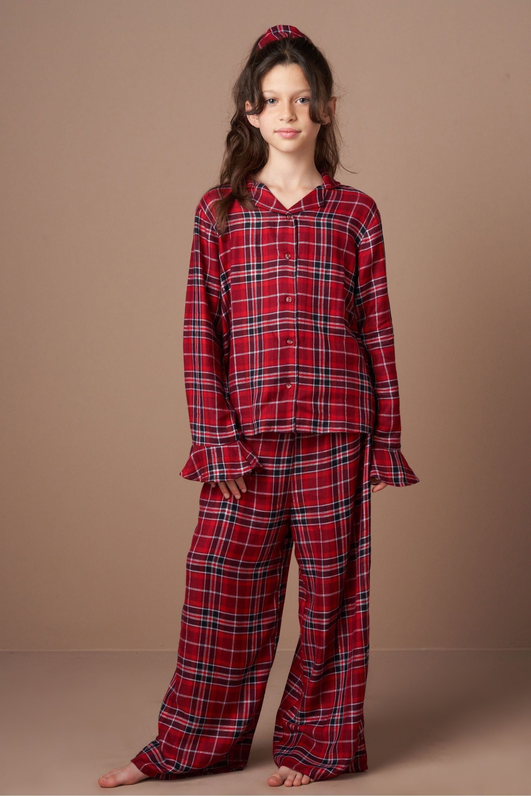 Angel & Rocket Red Zara Check Pyjamas Gift Set