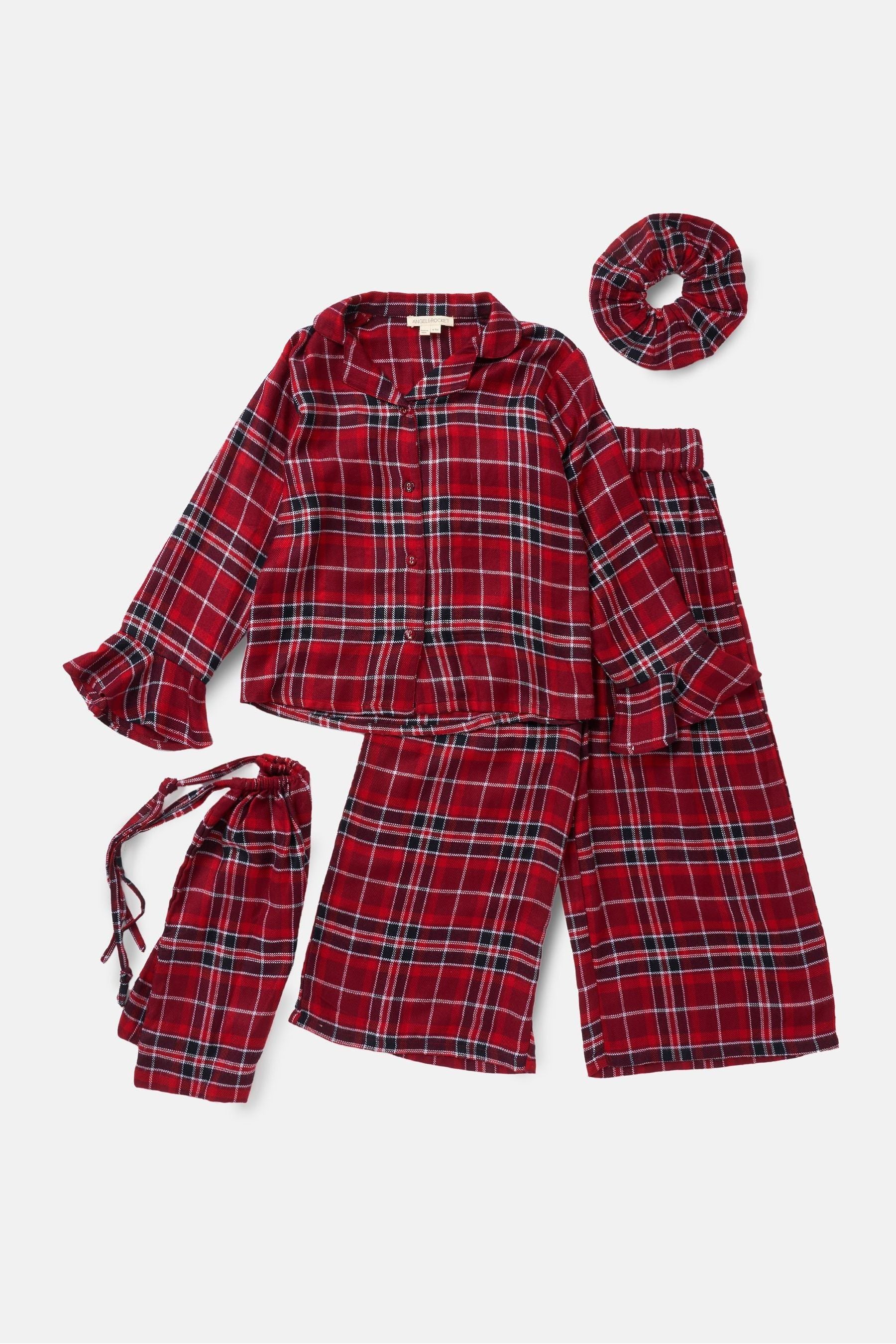 Angel & Rocket Red Zara Check Pyjamas Gift Set