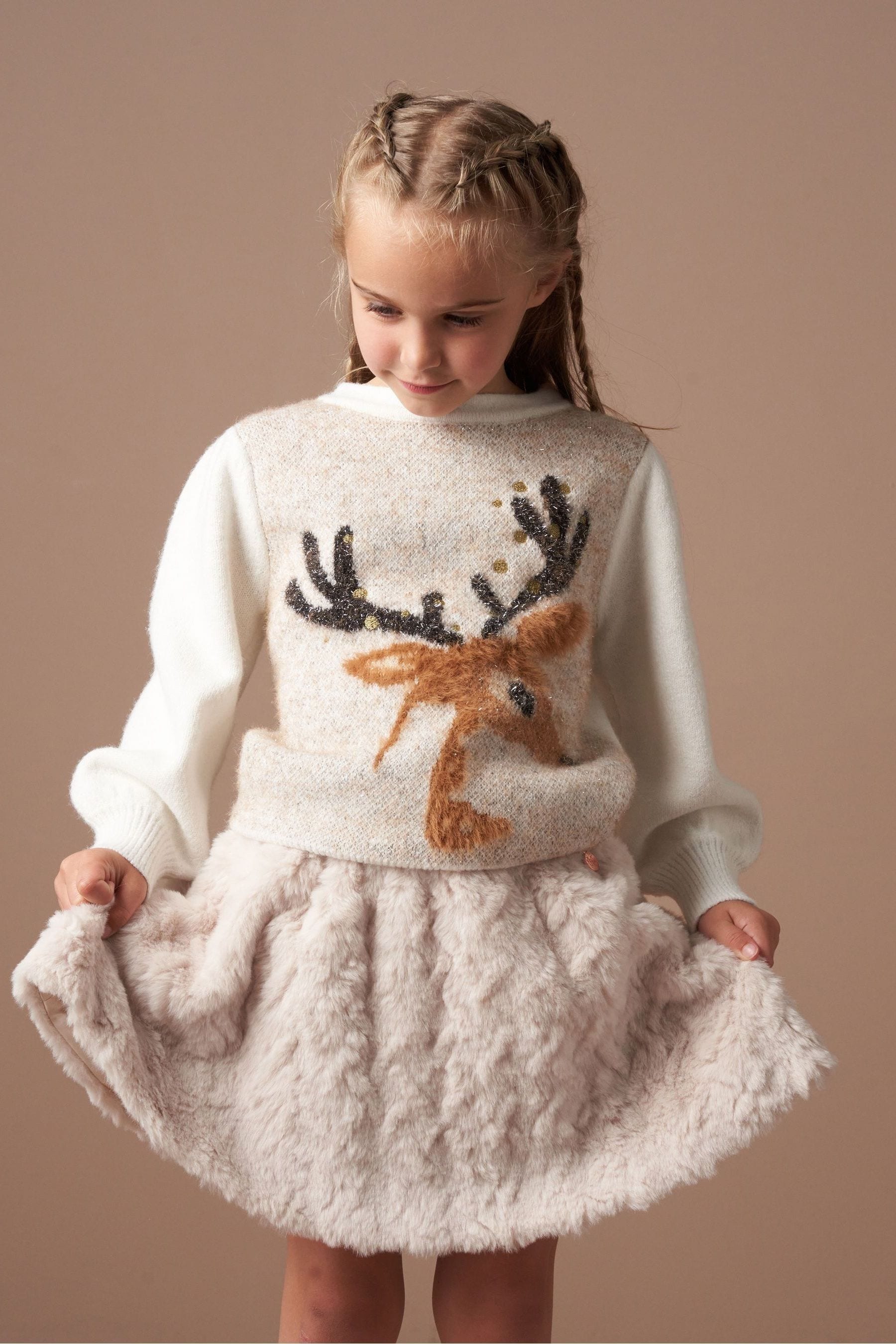 Angel & Rocket Natural Deidre Deer Jumper