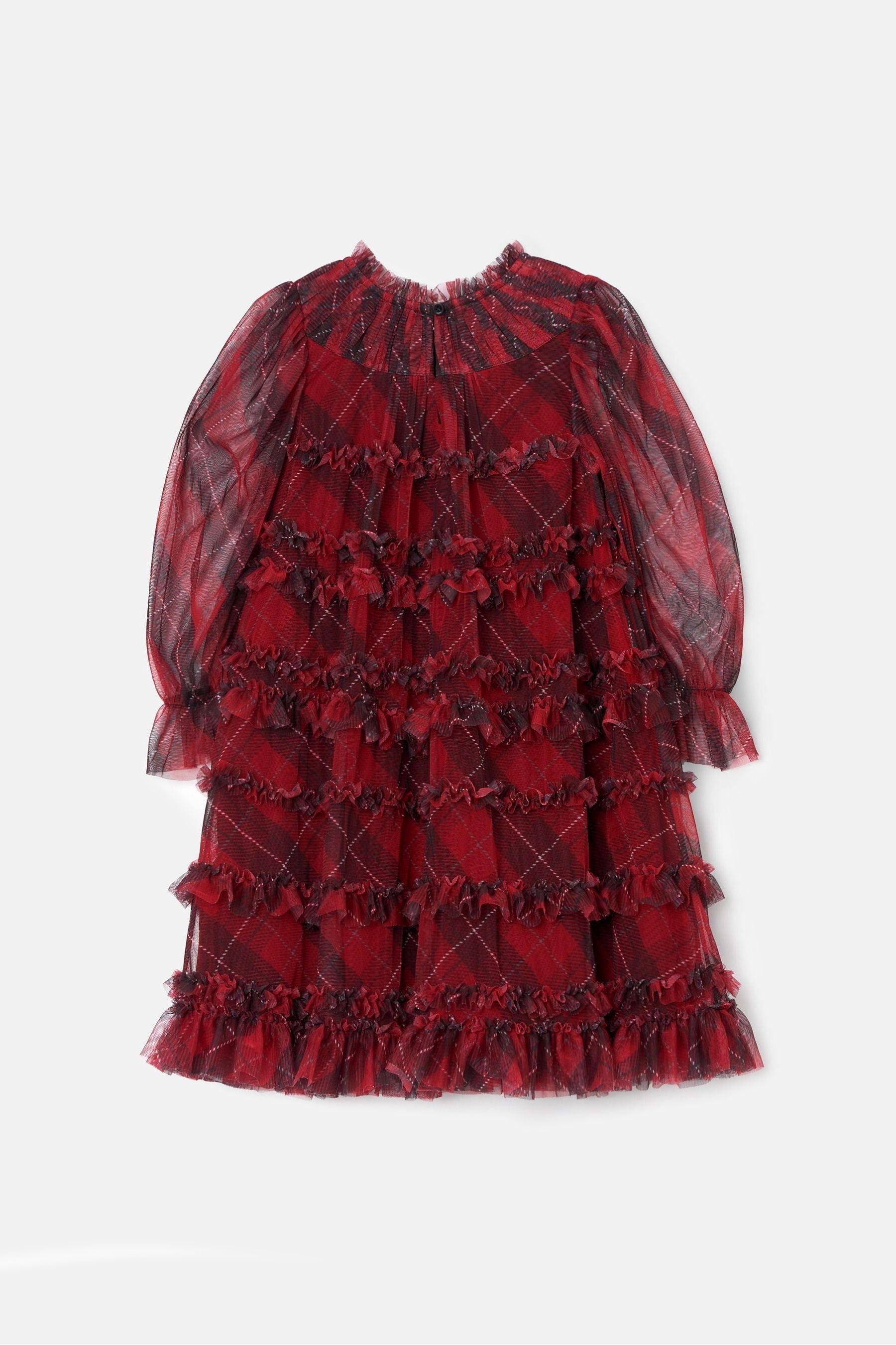 Angel & Rocket Red Juliana Tartan Mesh Dress