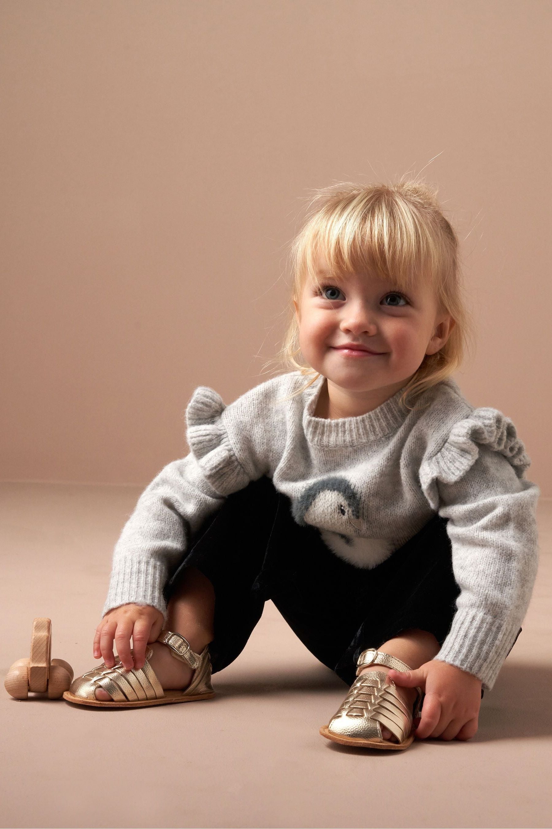 Angel & Rocket Grey Peggy Penguin Jumper