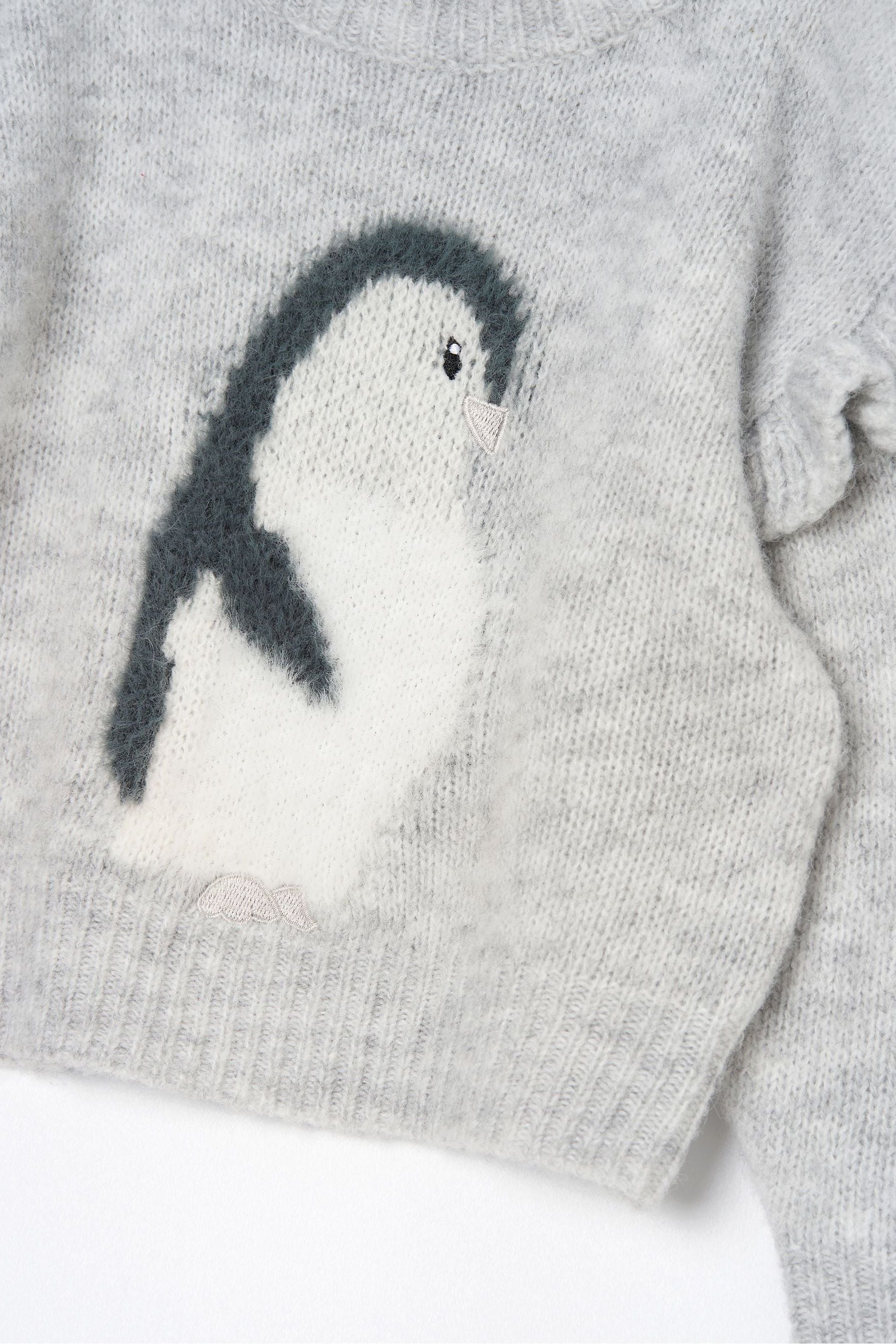 Angel & Rocket Grey Peggy Penguin Jumper