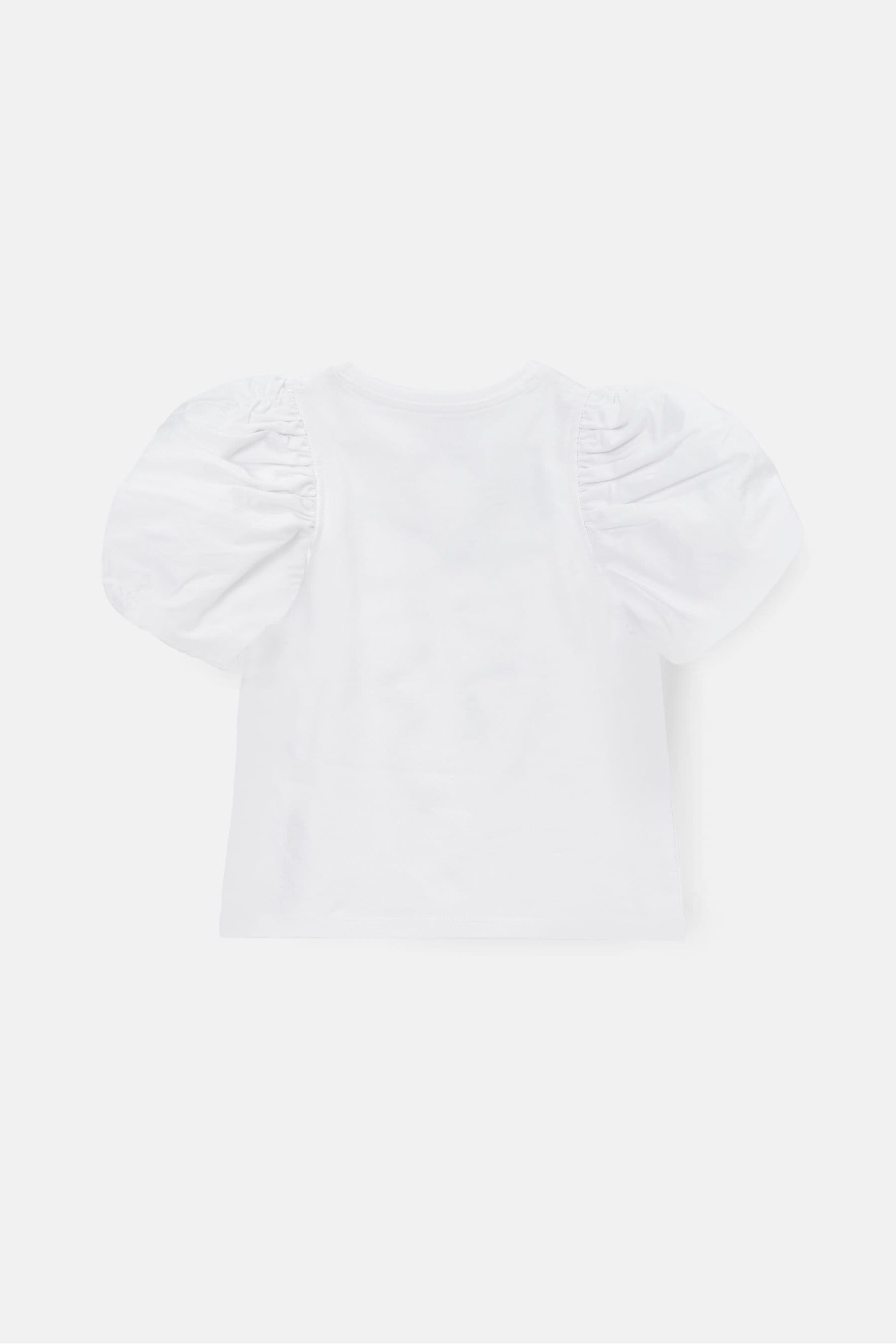 Angel & Rocket White Aofie Diamante Bow T-Shirt