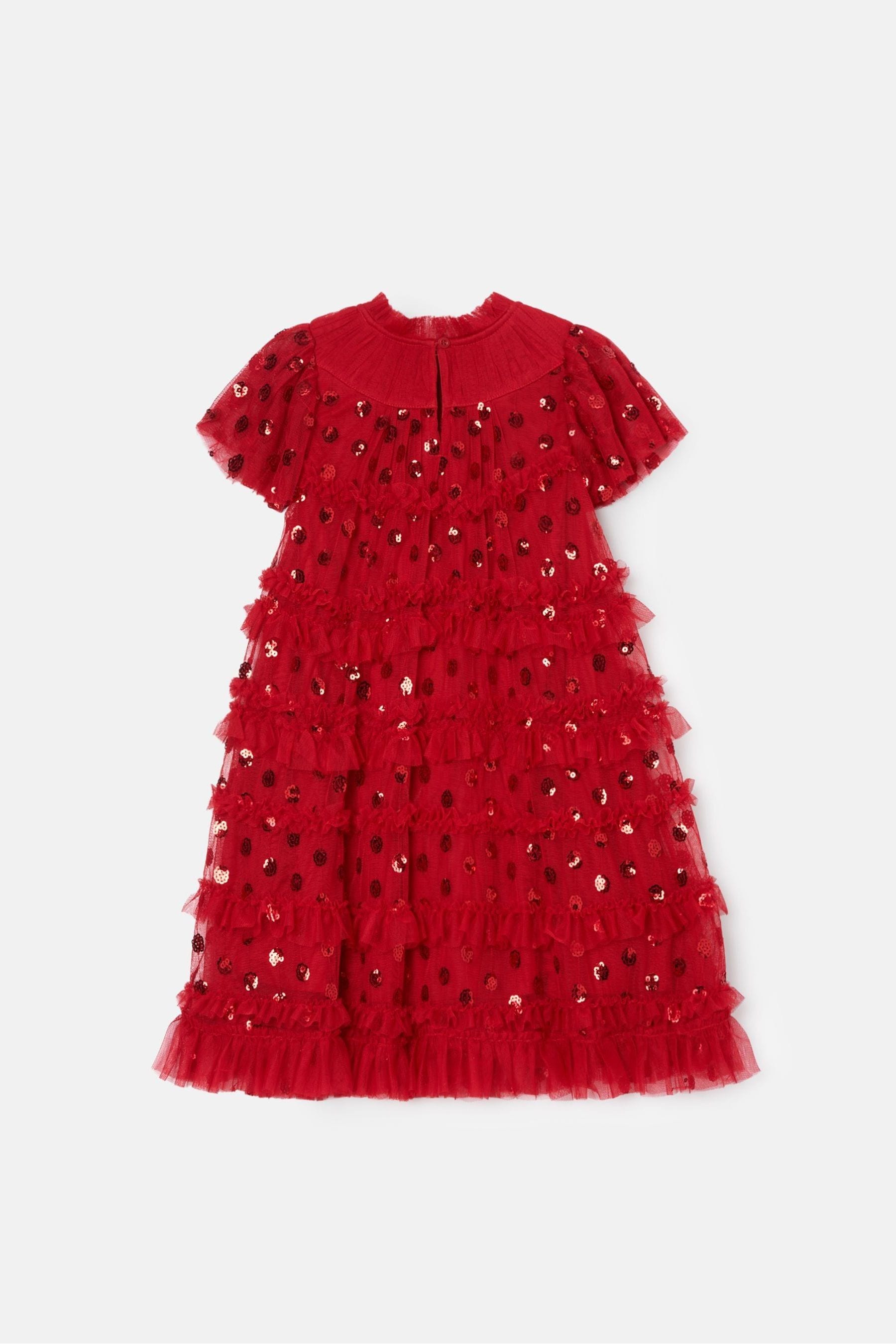 Angel & Rocket Red Delphine Sequin Mesh Dress