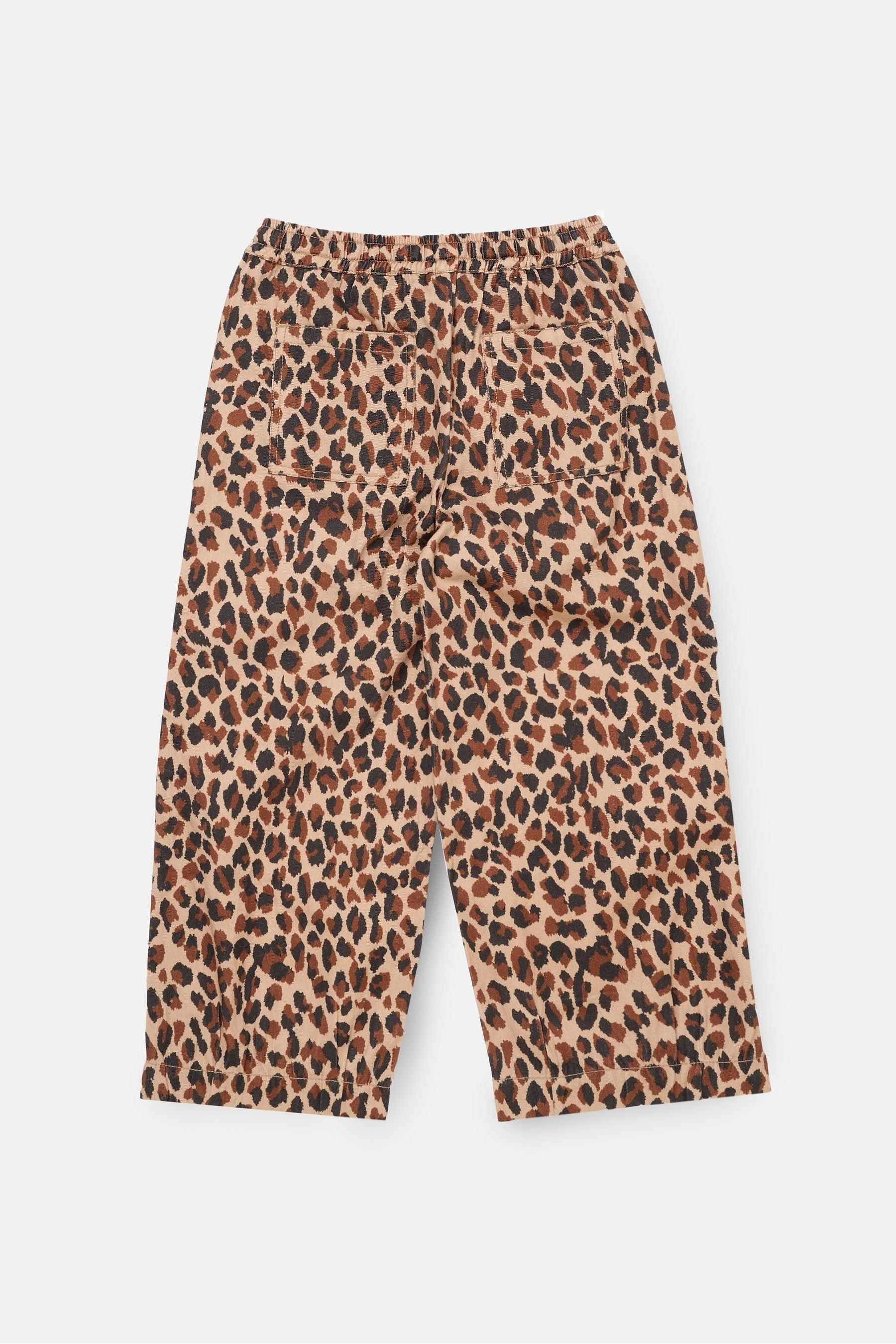 Angel & Rocket Brown Penny Leopard Twill Trousers