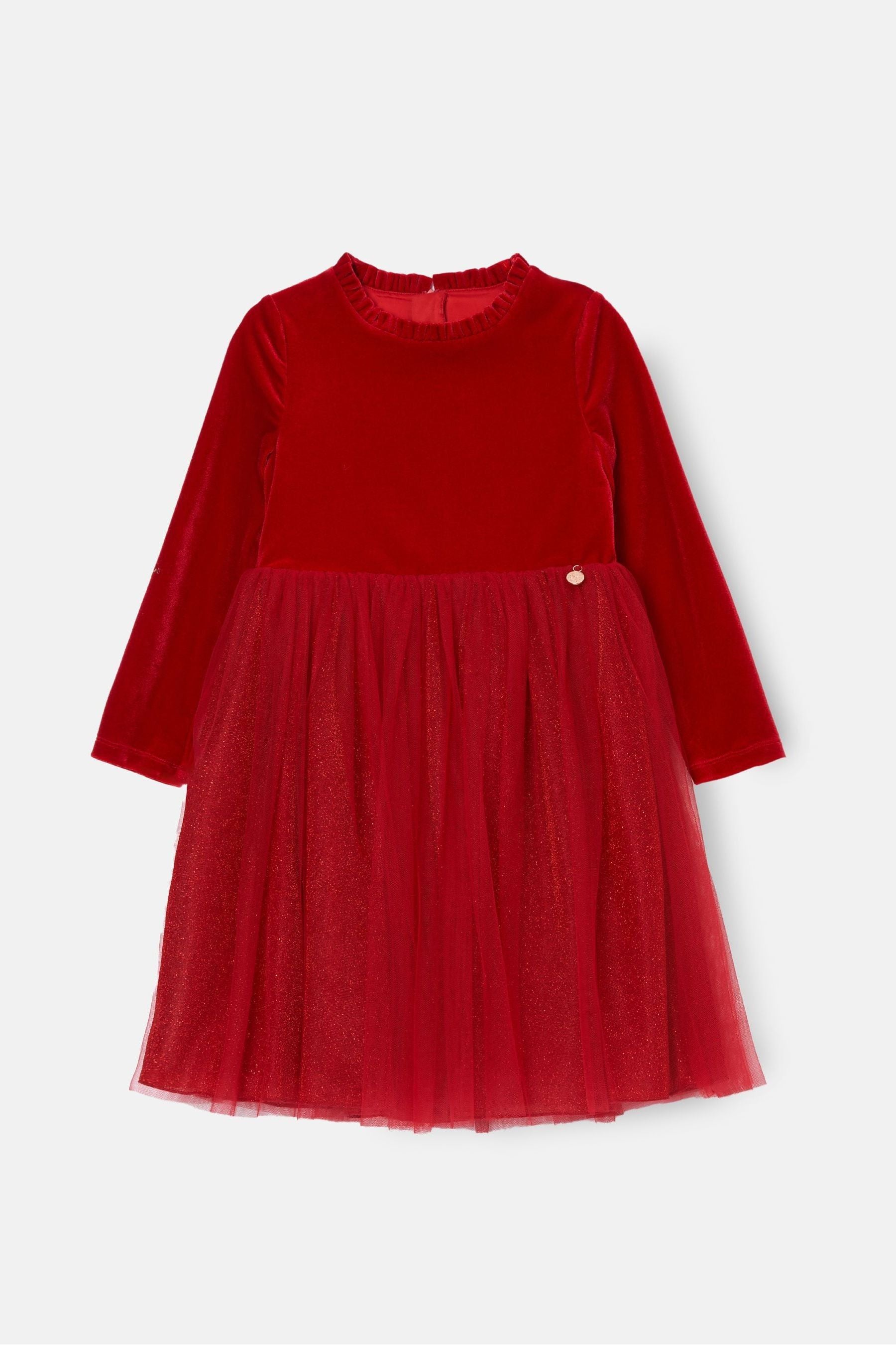 Red Angel & Rocket Elsie Velvet Tuelle Dress