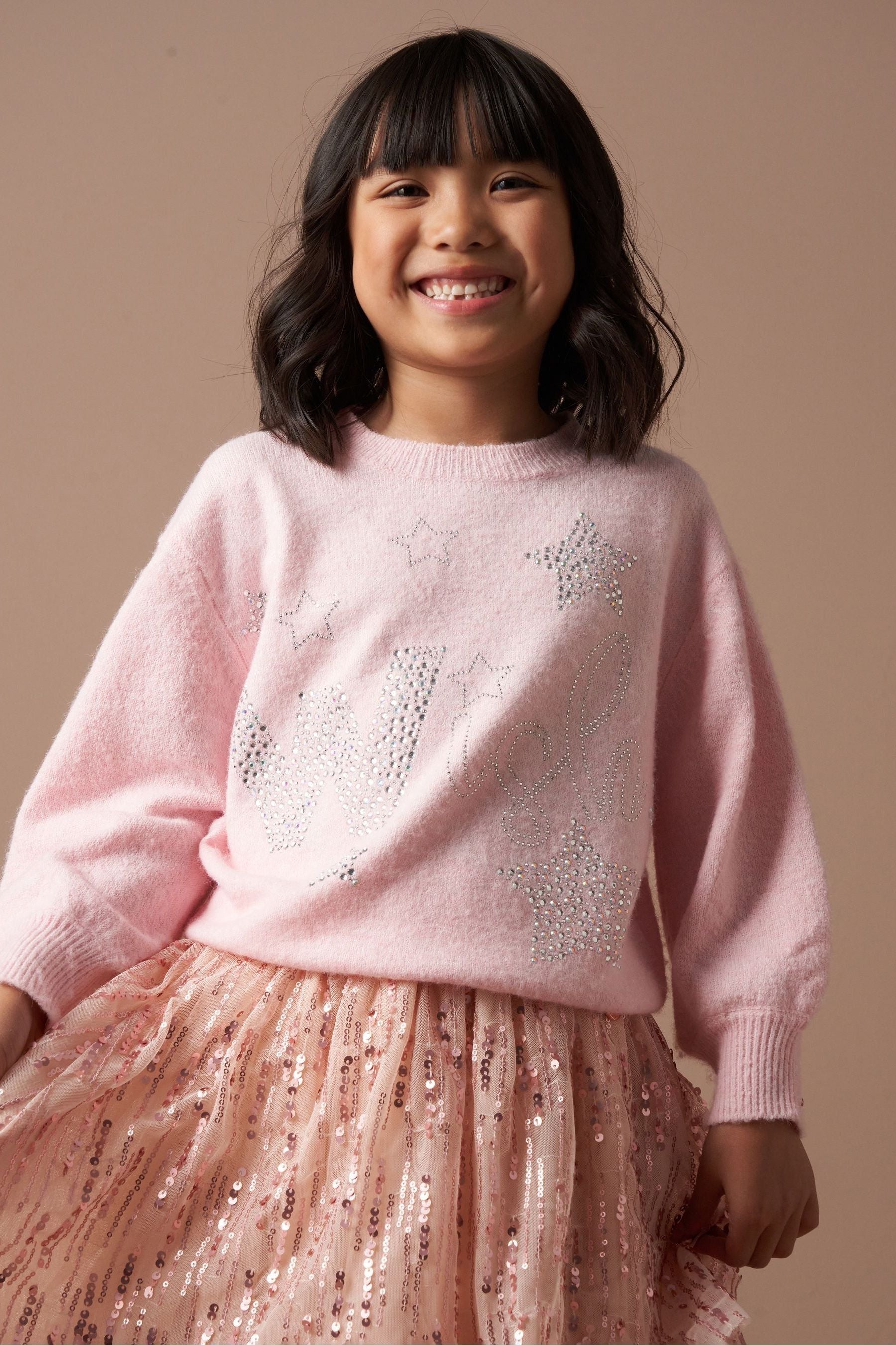 Angel & Rocket Pink Grace Wish Sparkle Jumper