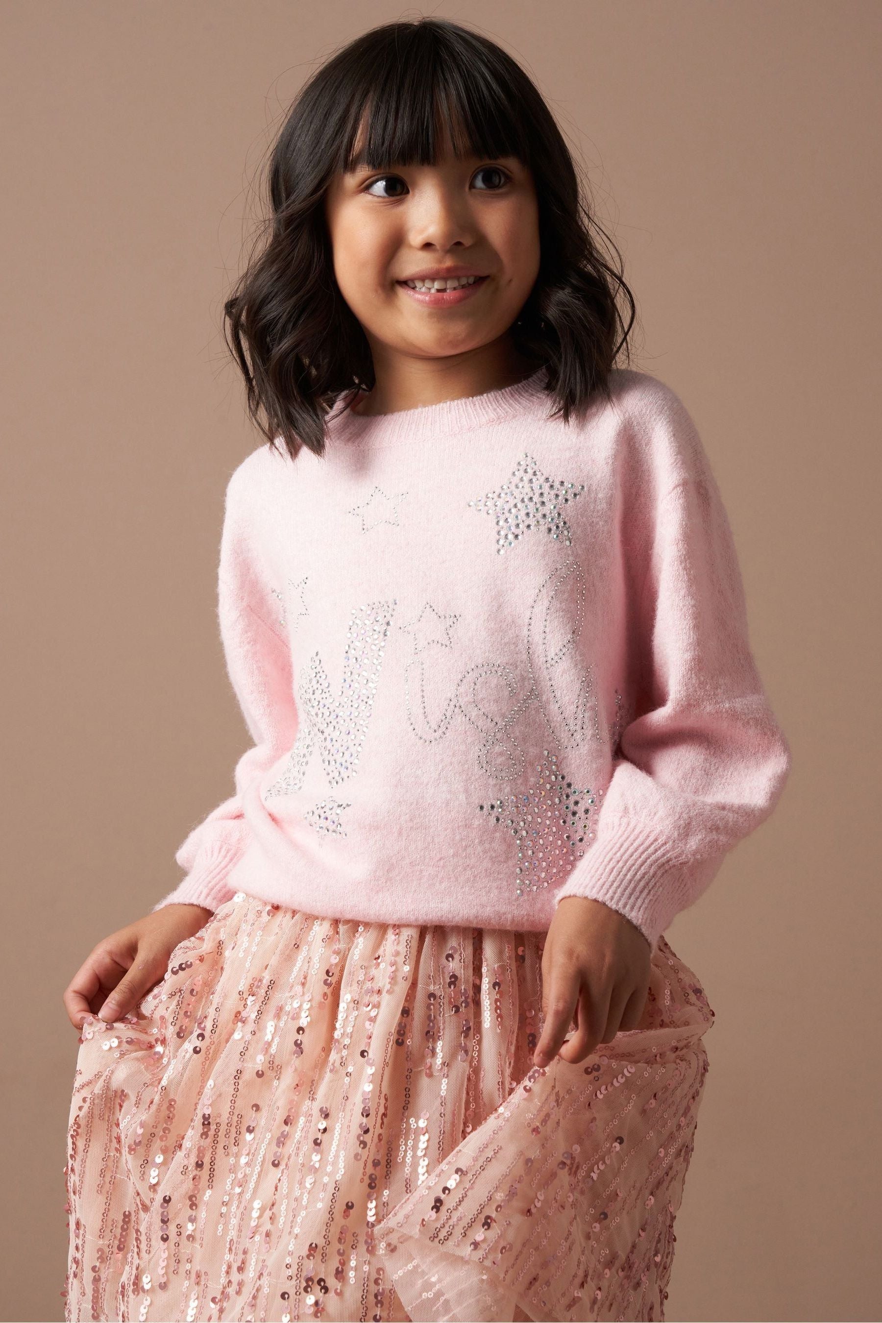 Angel & Rocket Pink Grace Wish Sparkle Jumper