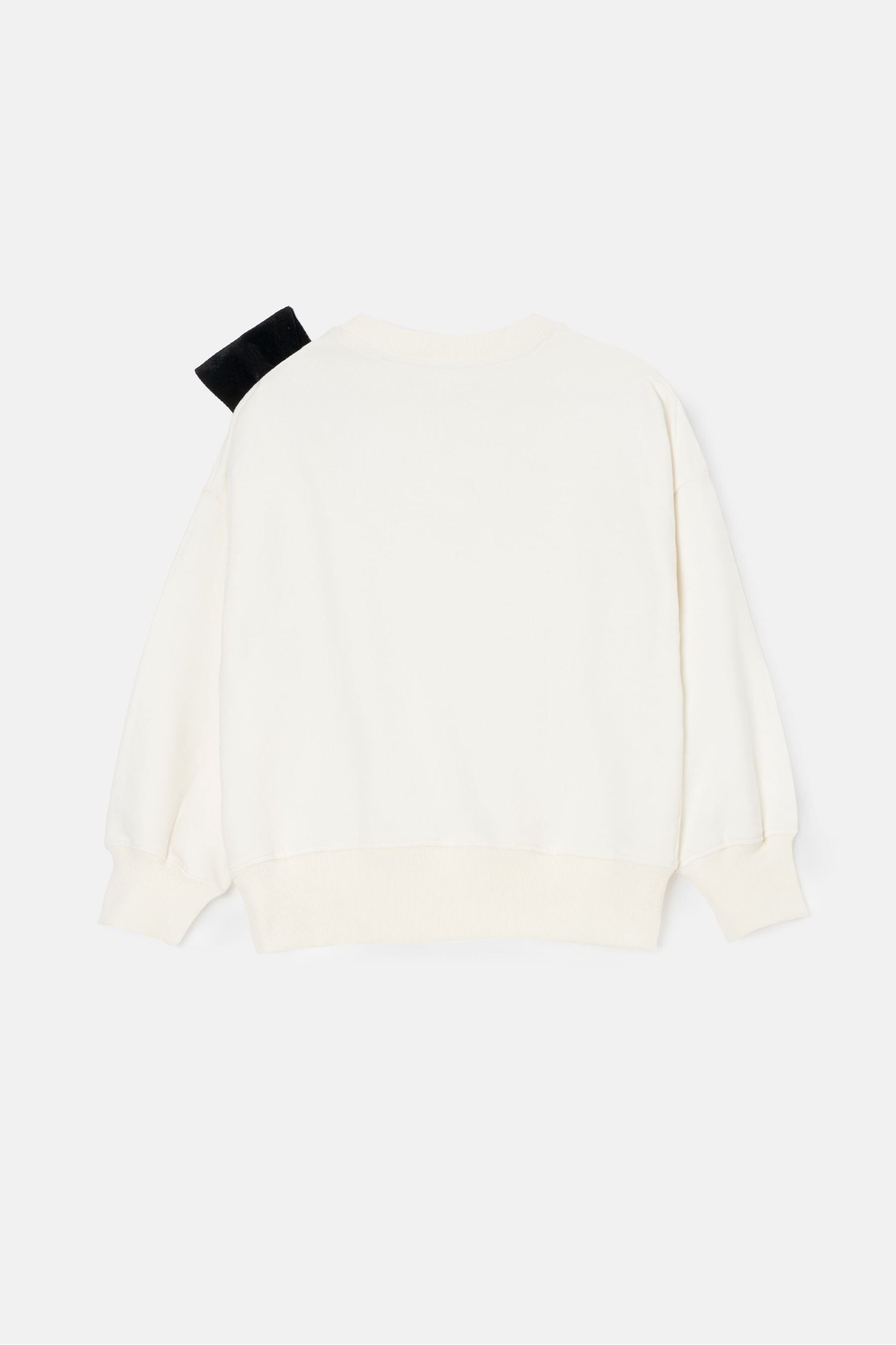 Angel & Rocket Natural Paige Velvet Bow Sweatshirt