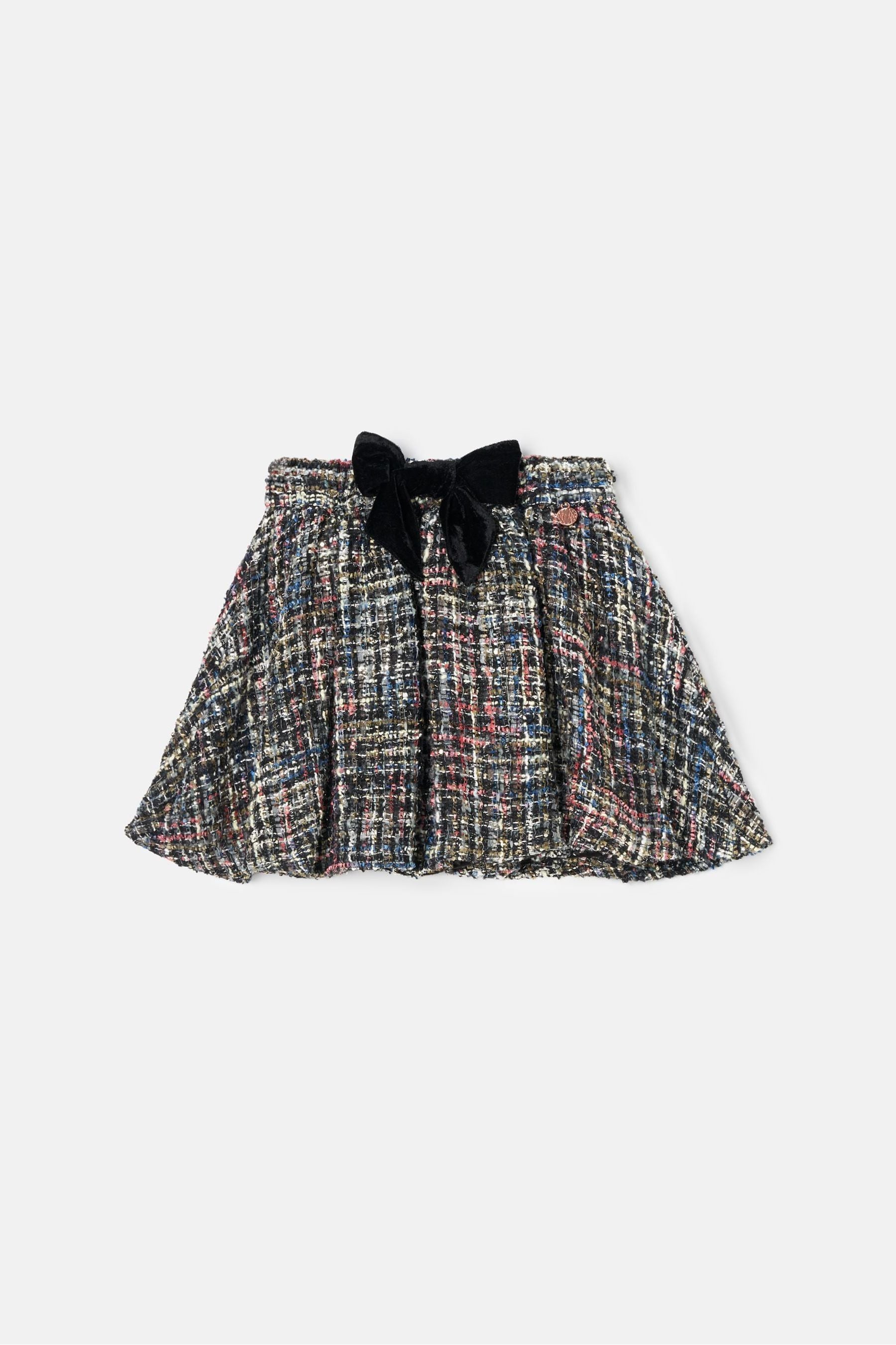 Angel & Rocket Black Dancia Tweed Skirt