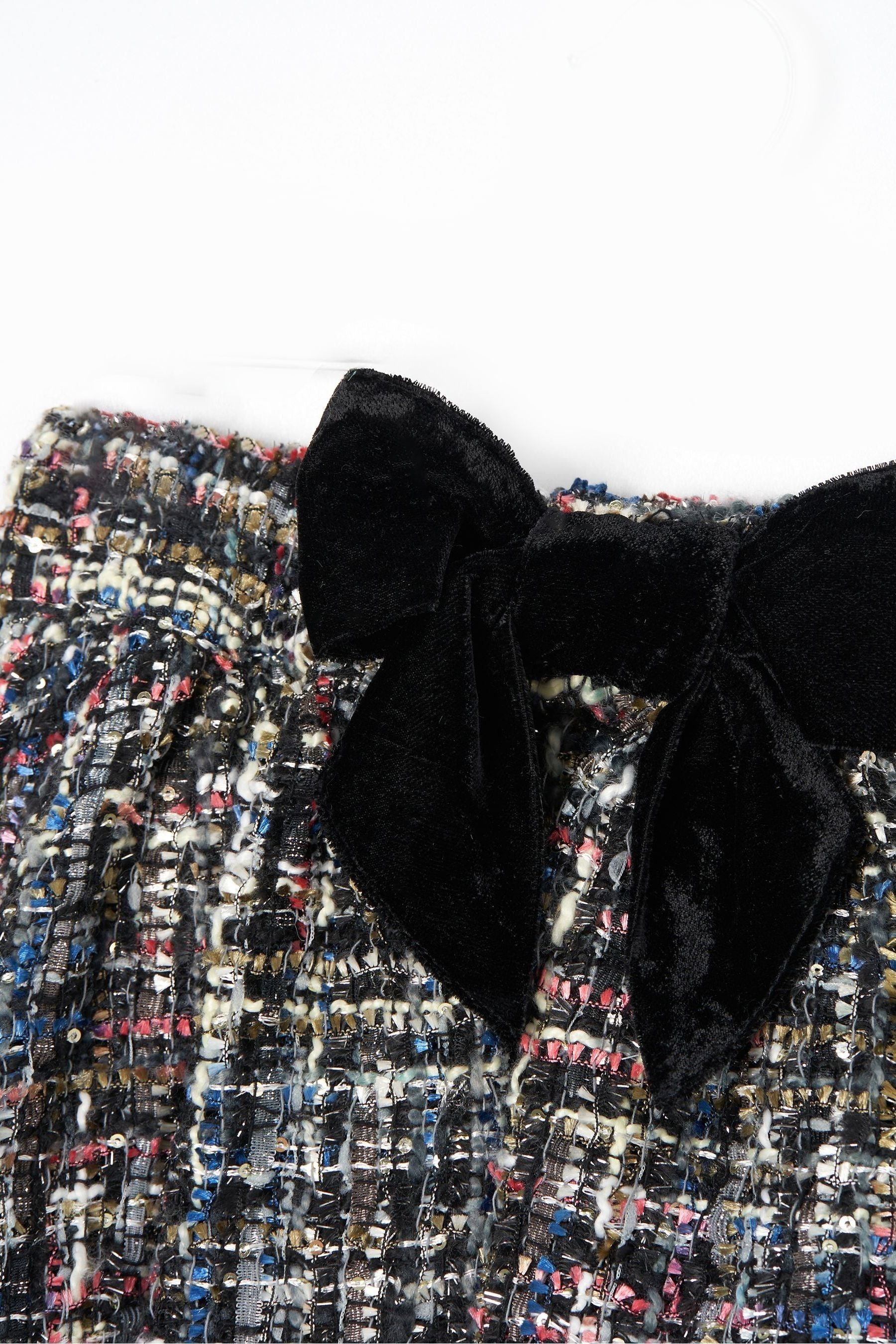 Angel & Rocket Black Dancia Tweed Skirt