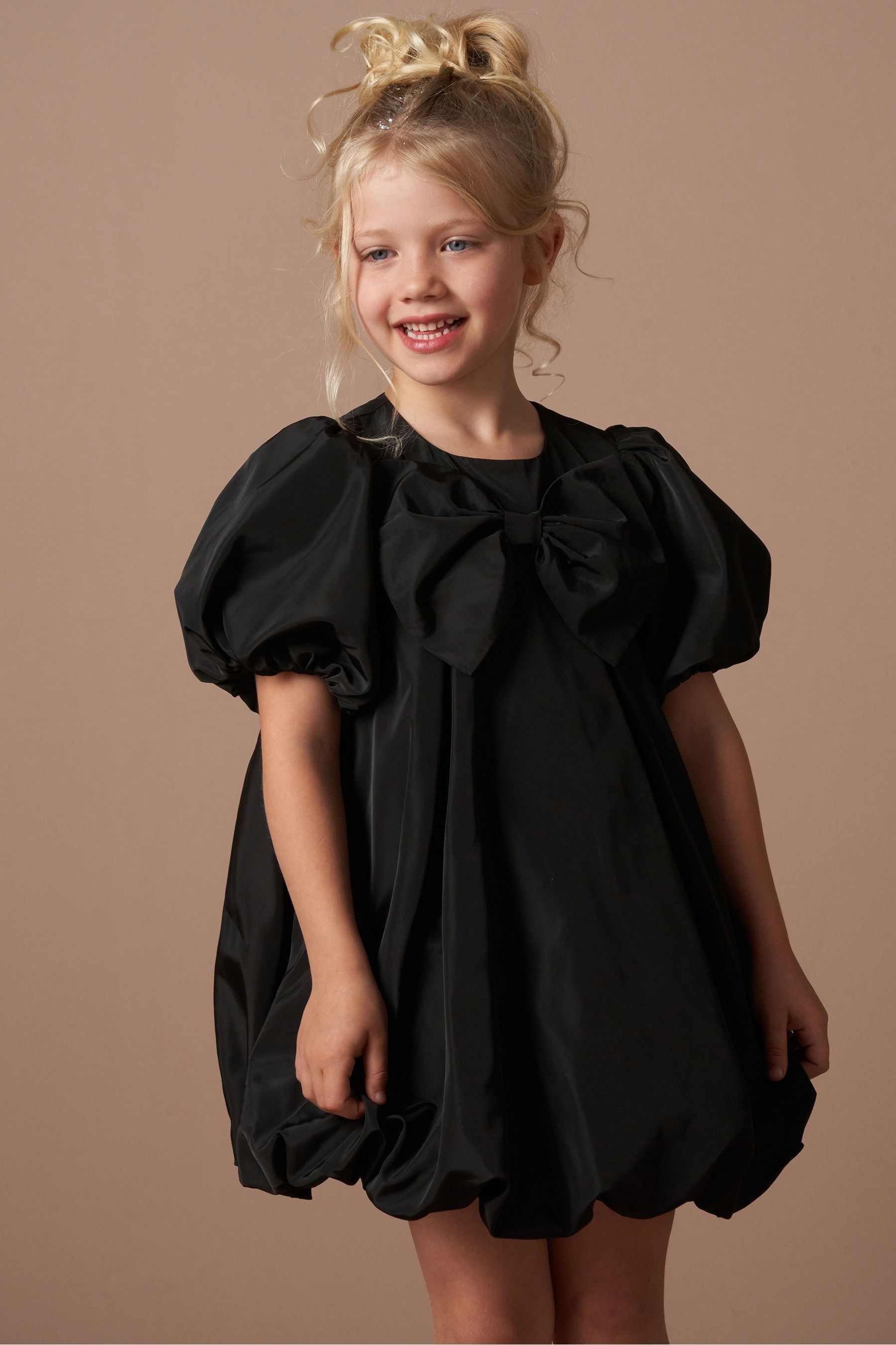 Black Angel & Rocket Nadia Puffball Bow Dress