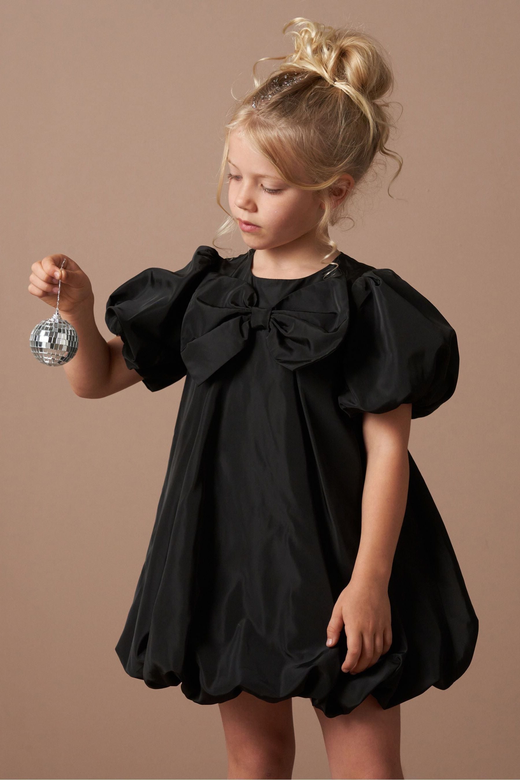 Black Angel & Rocket Nadia Puffball Bow Dress