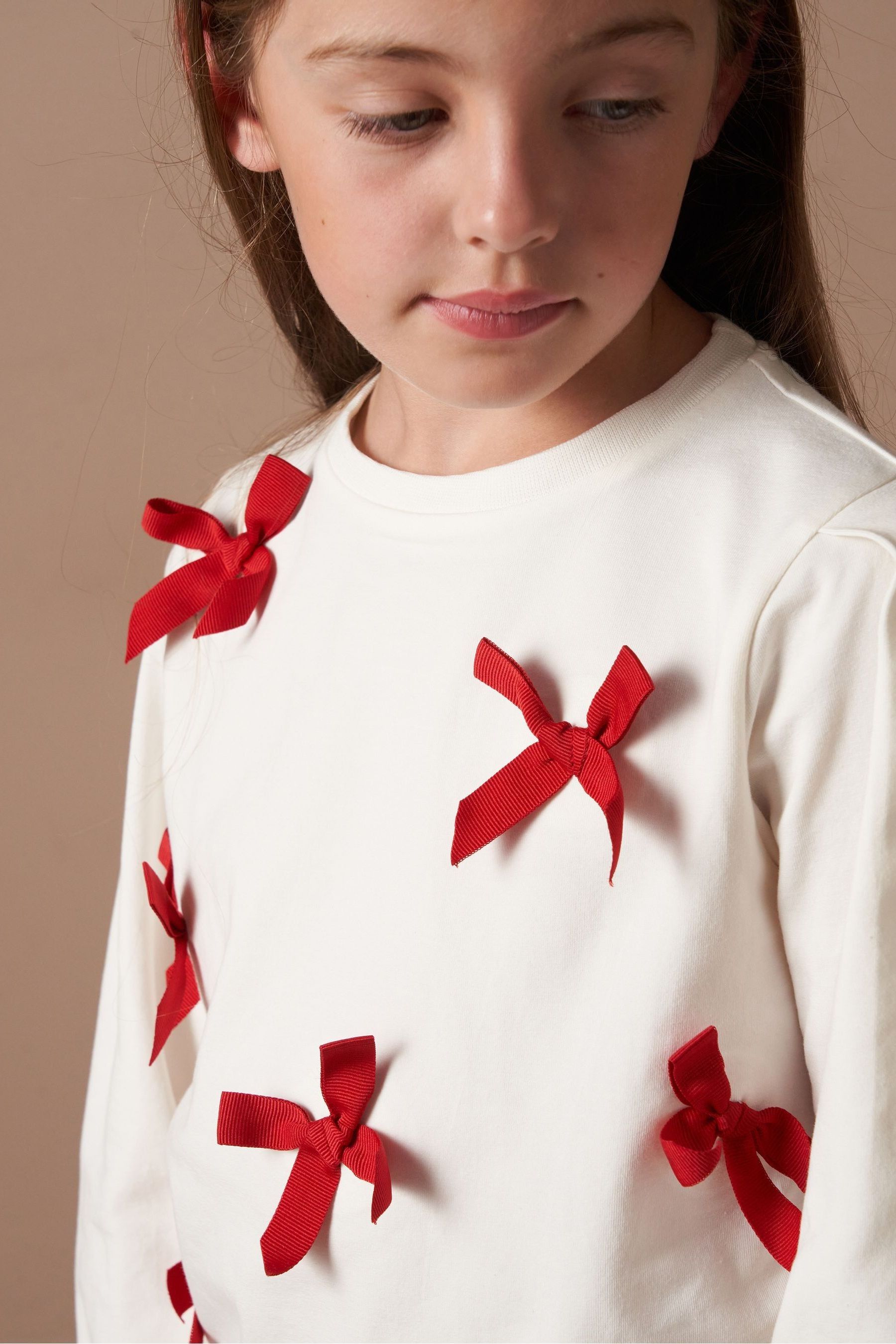 Angel & Rocket Natural Ruby Bow T-Shirt