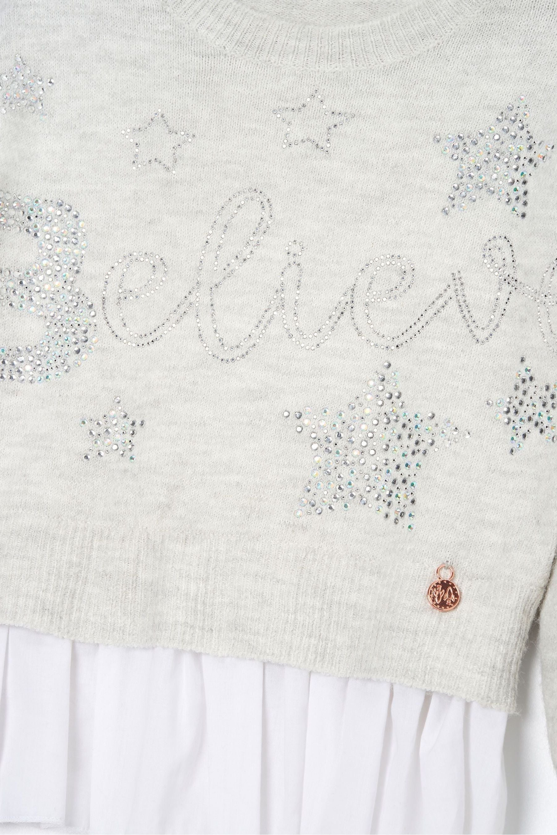 Angel & Rocket Grey Esther Believe Sparkle Jumper