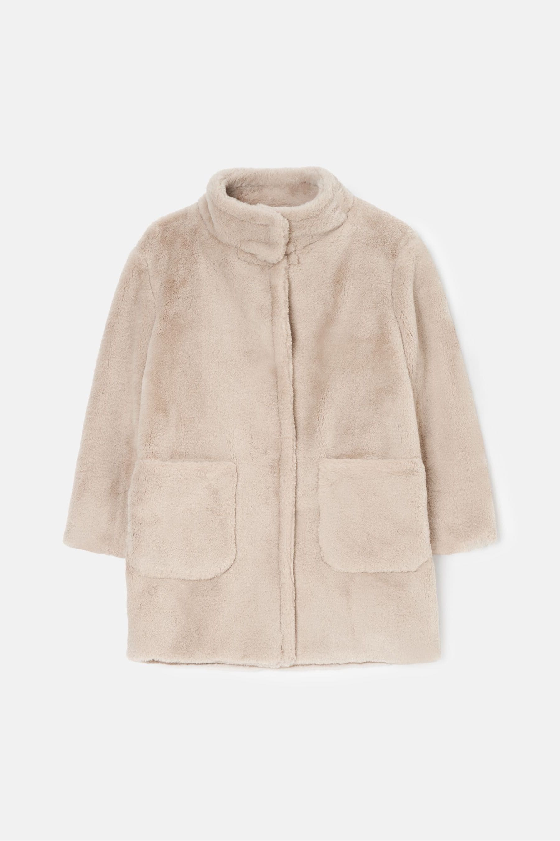 Angel & Rocket Natural Briar Taupe Faux Fur Coat