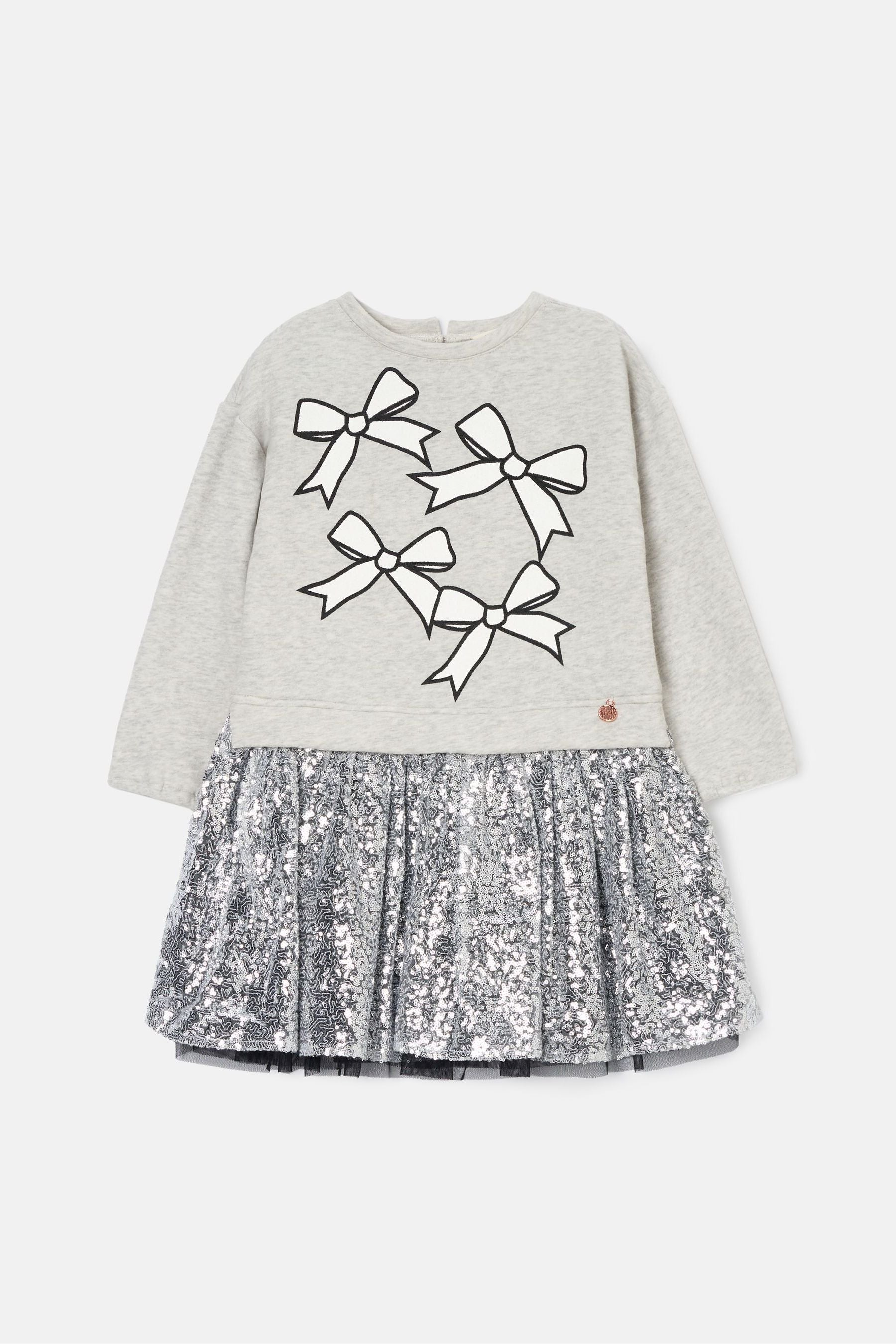 Silver Angel & Rocket Ella Sequin Sweat Dress