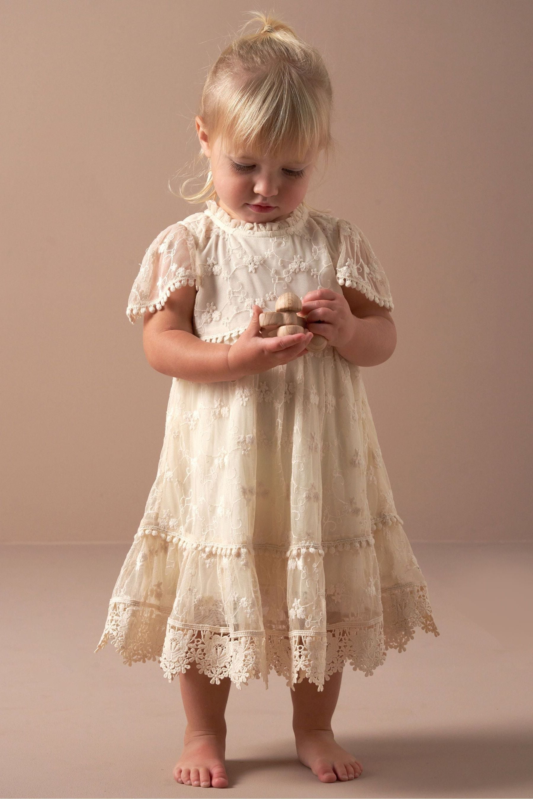 Angel & Rocket Natural Felicitie Lace Dress