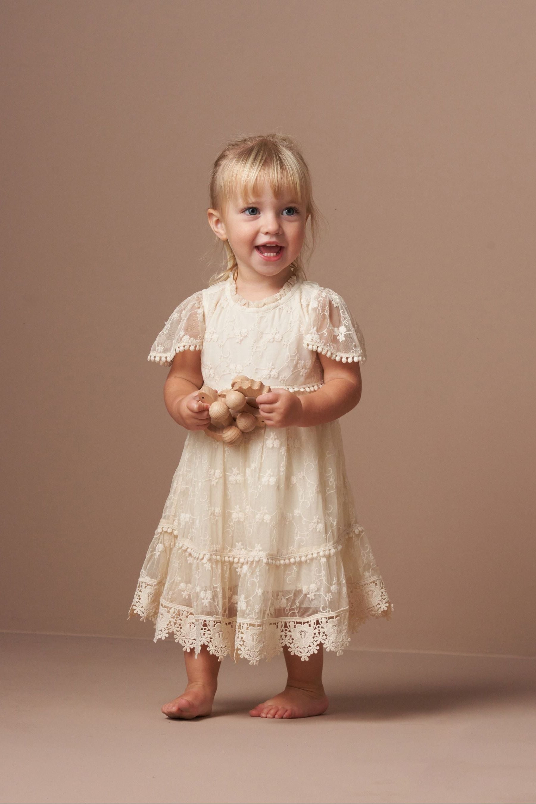 Angel & Rocket Natural Felicitie Lace Dress