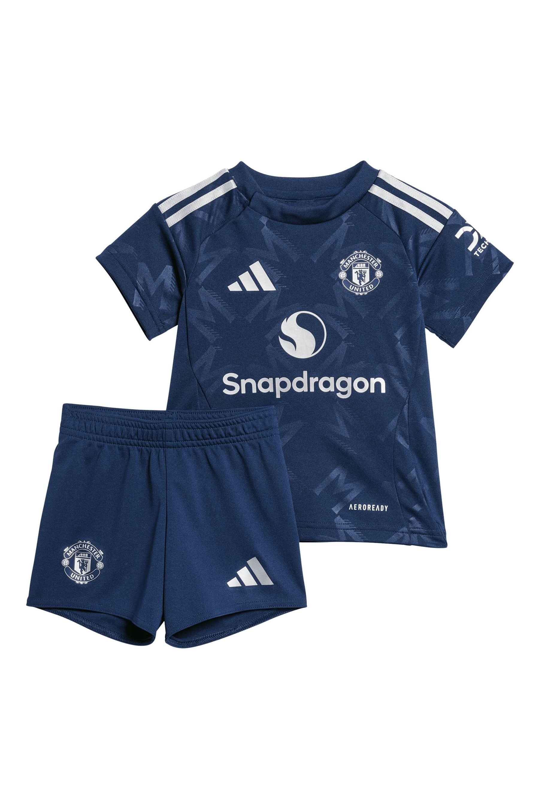 adidas Blue Manchester United EPL Away Baby Kit 2024-25