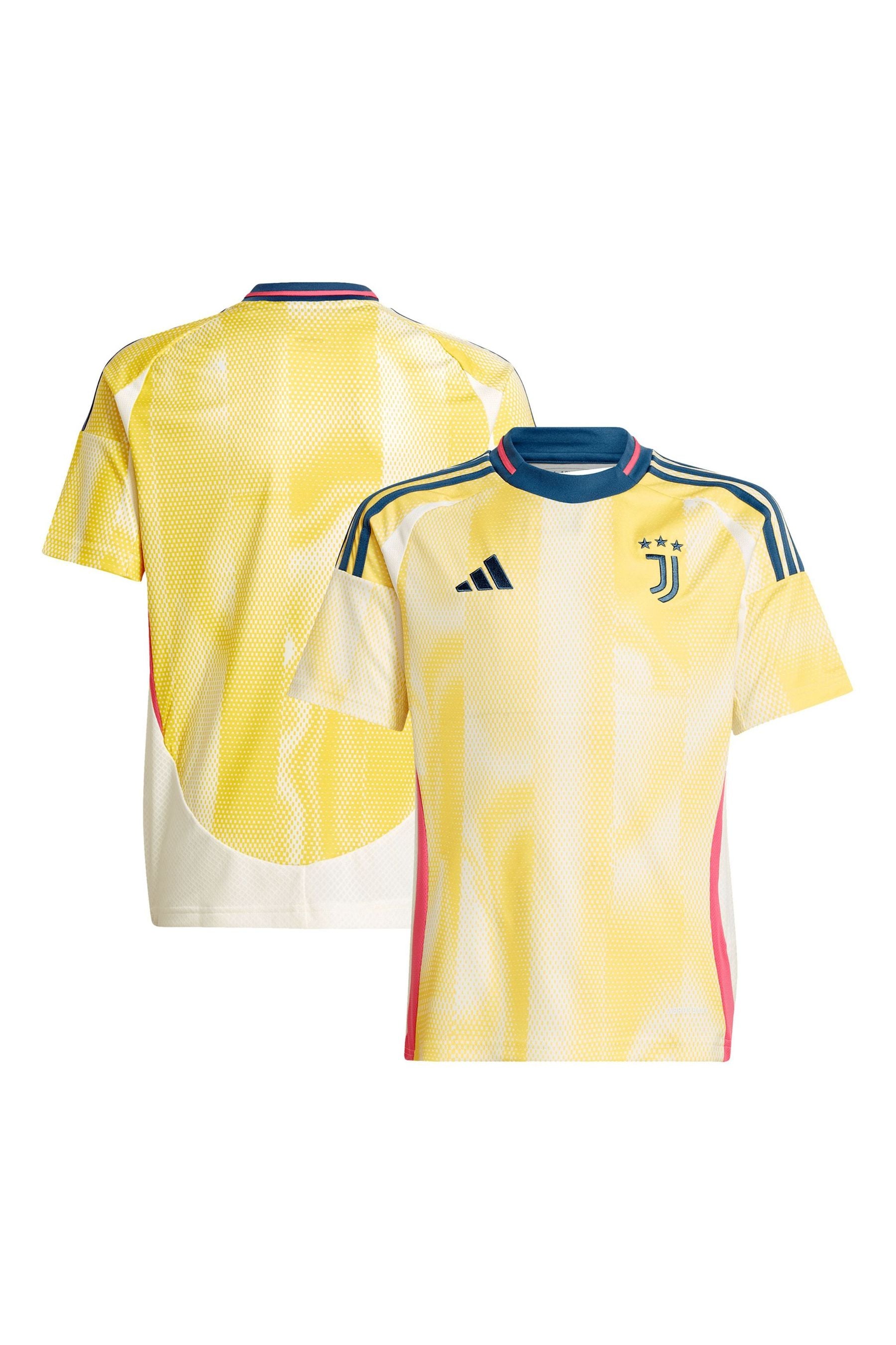 adidas Yellow Kids Juventus adidas Away Shirt 2024-25