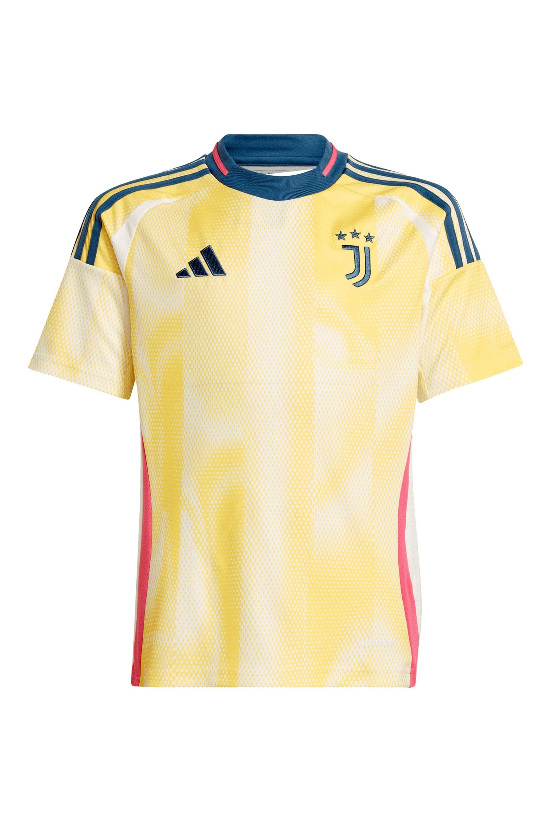 adidas Yellow Kids Juventus adidas Away Shirt 2024-25