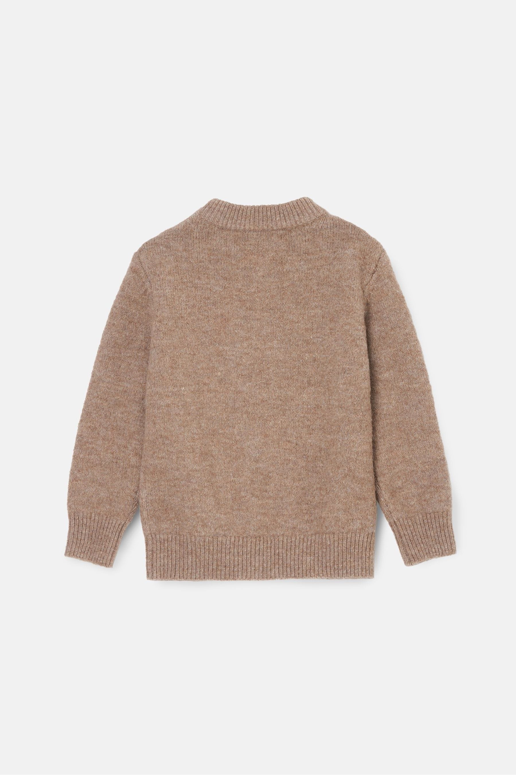 Angel & Rocket Brown Jules Borg Ski Beaver Knit Jumper