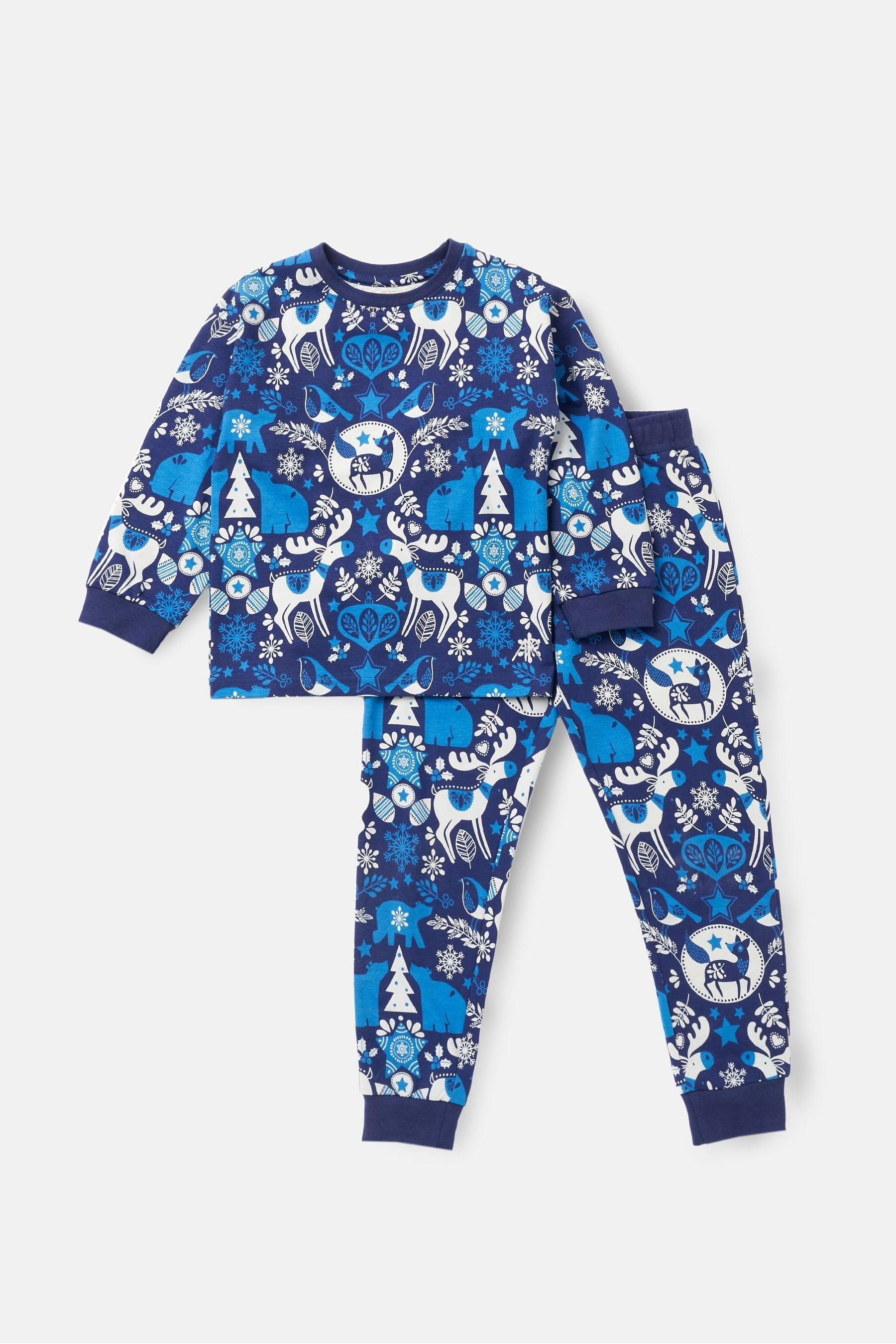 Angel & Rocket Blue Andreas Winter Print Pyjamas