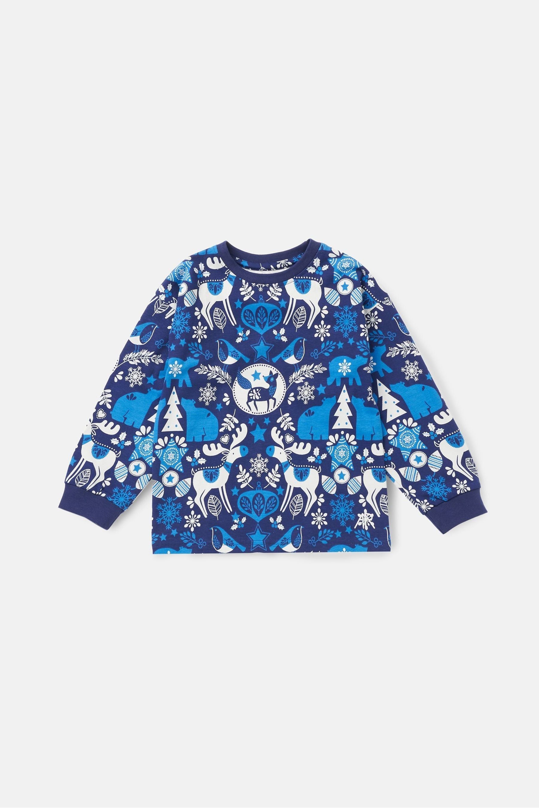 Angel & Rocket Blue Andreas Winter Print Pyjamas