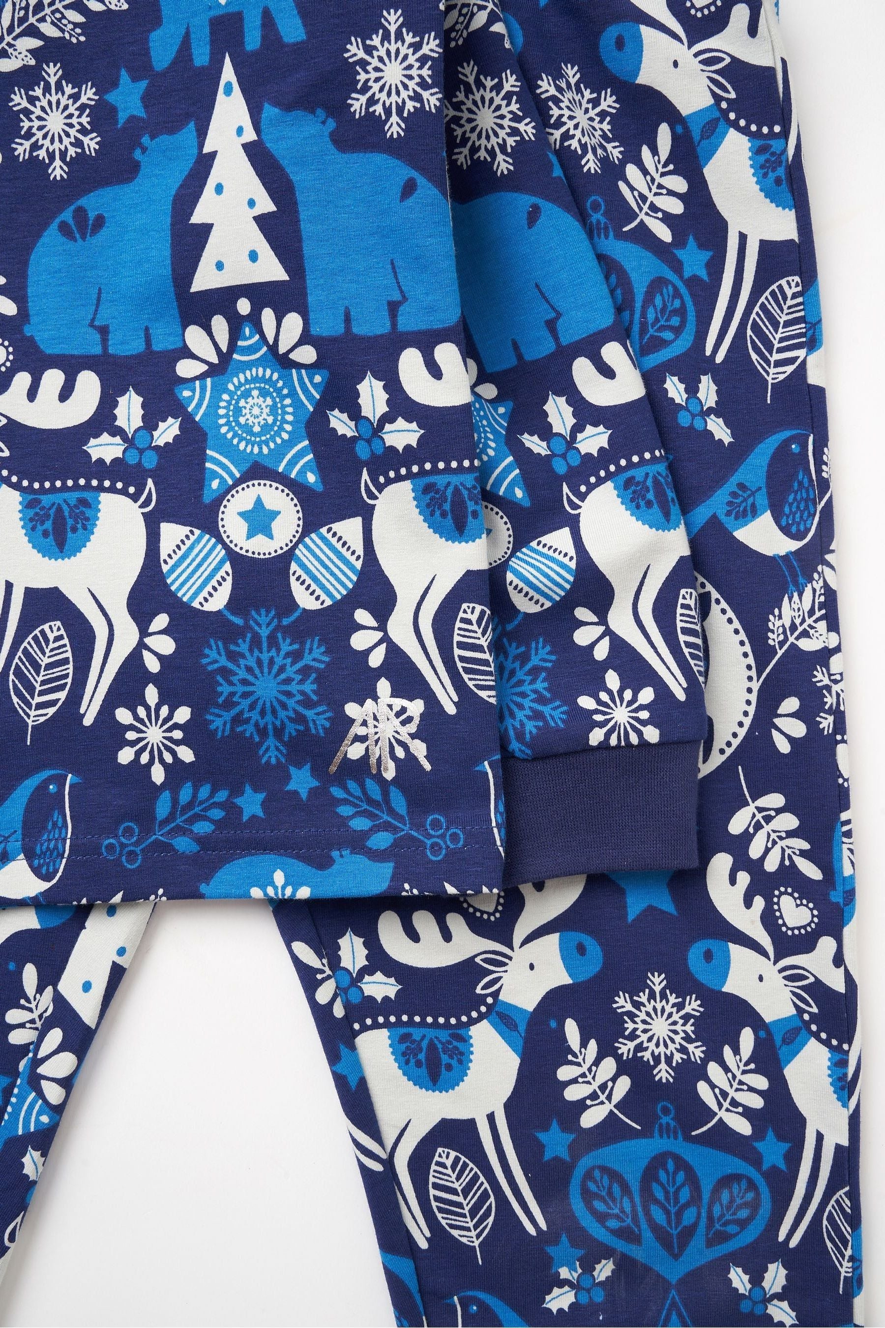 Angel & Rocket Blue Andreas Winter Print Pyjamas