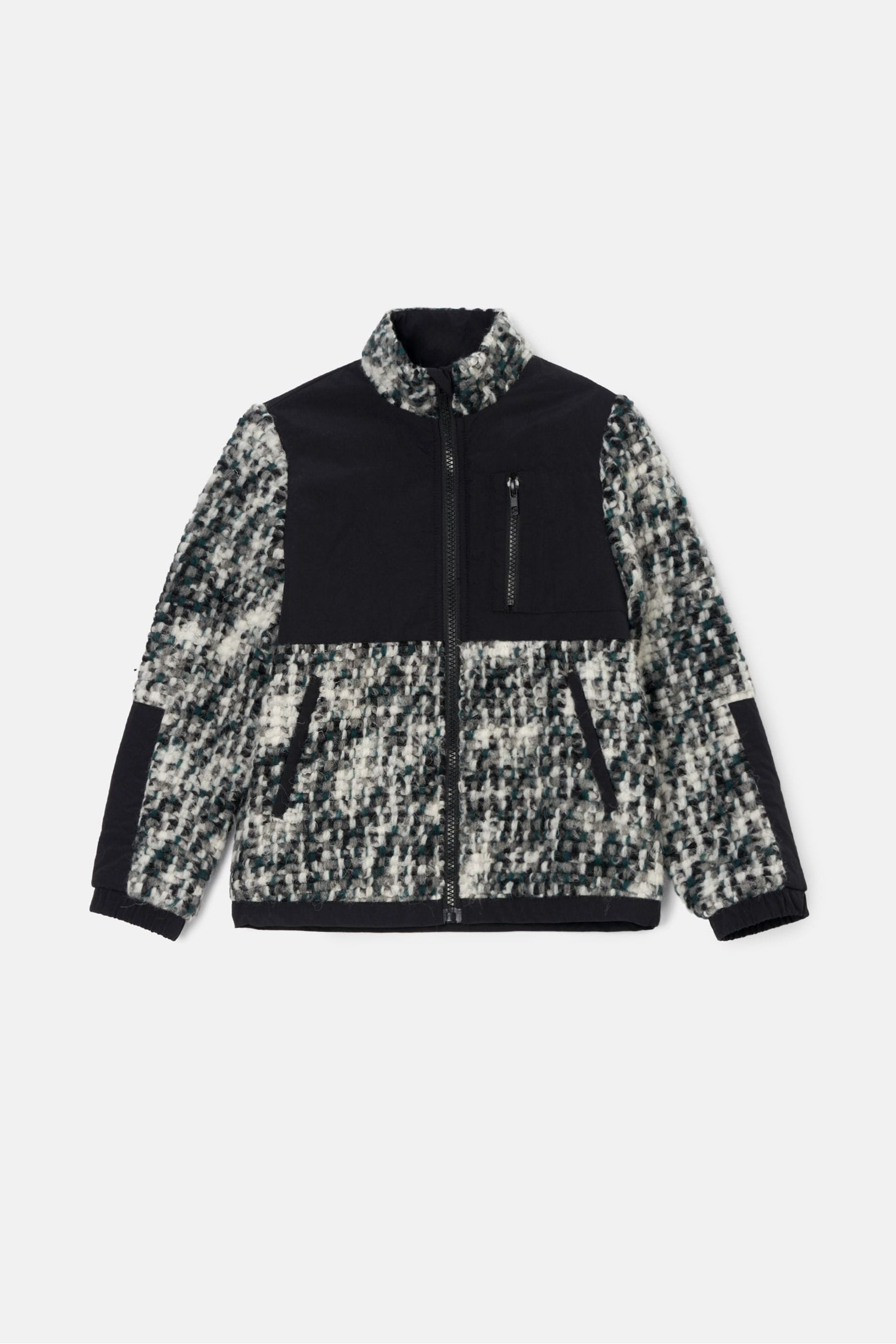 Angel & Rocket Grey Michael Multi Boucle Zip Trough Jacket