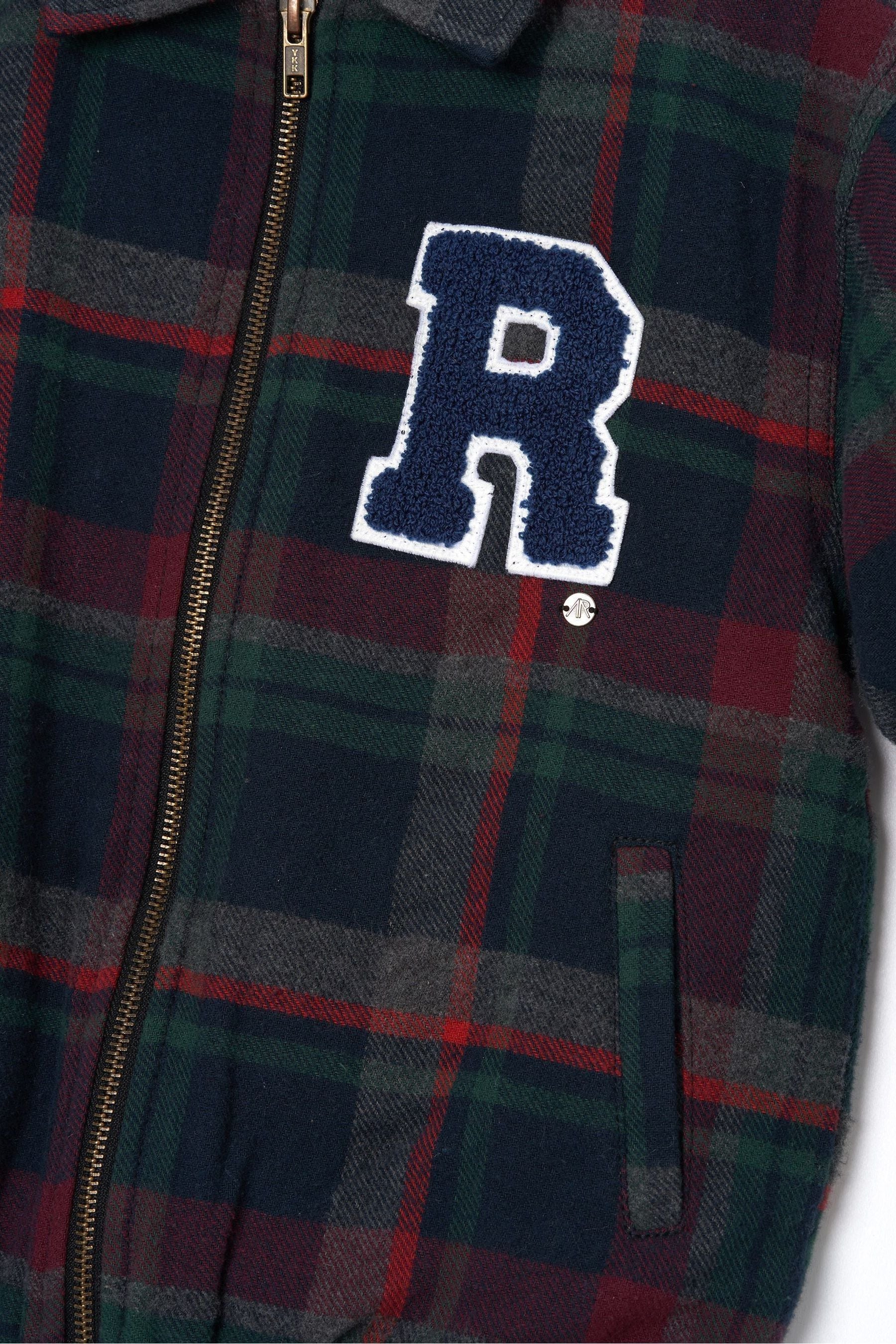 Angel & Rocket Blue Chad Check Collegiate Jacket