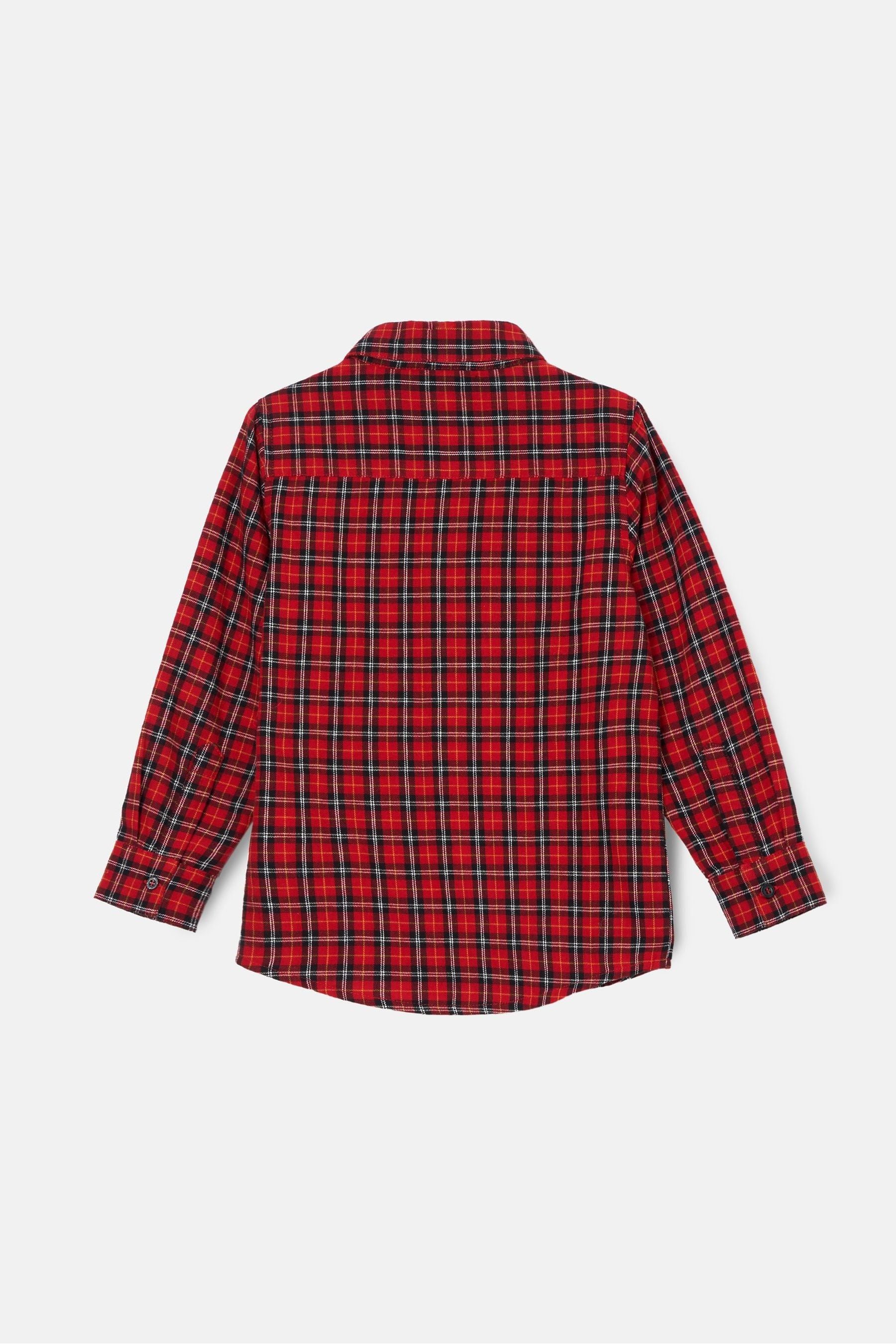 Angel & Rocket Red Joseph Check Shirt With Bow Tie