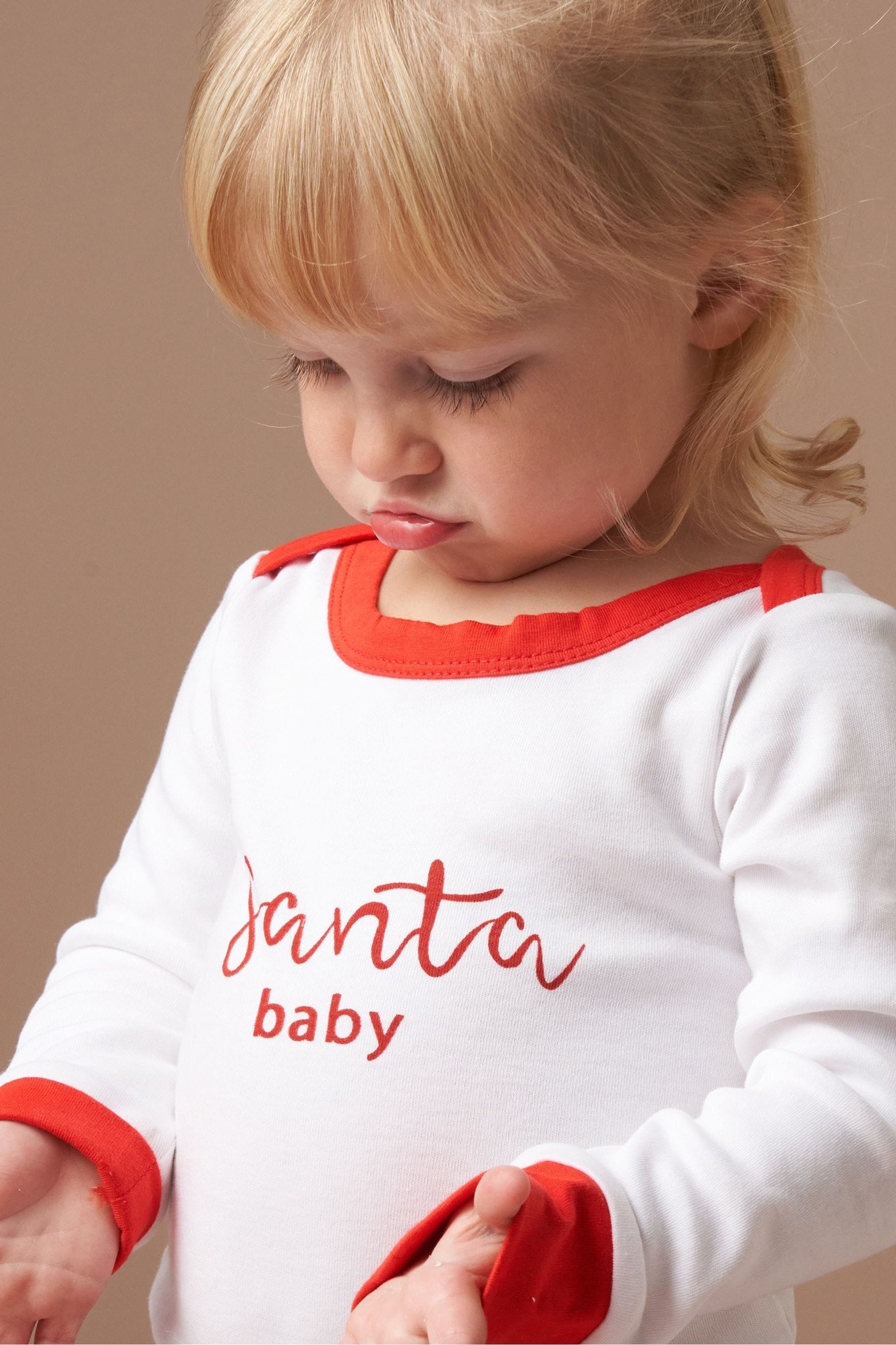 Angel & Rocket Red Baby Rune Santa Velour Set