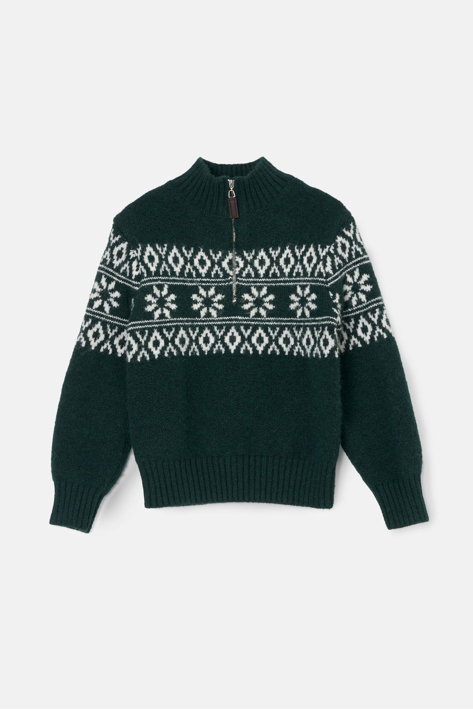 Angel & Rocket Green Conrin Green Fairisle Jumper