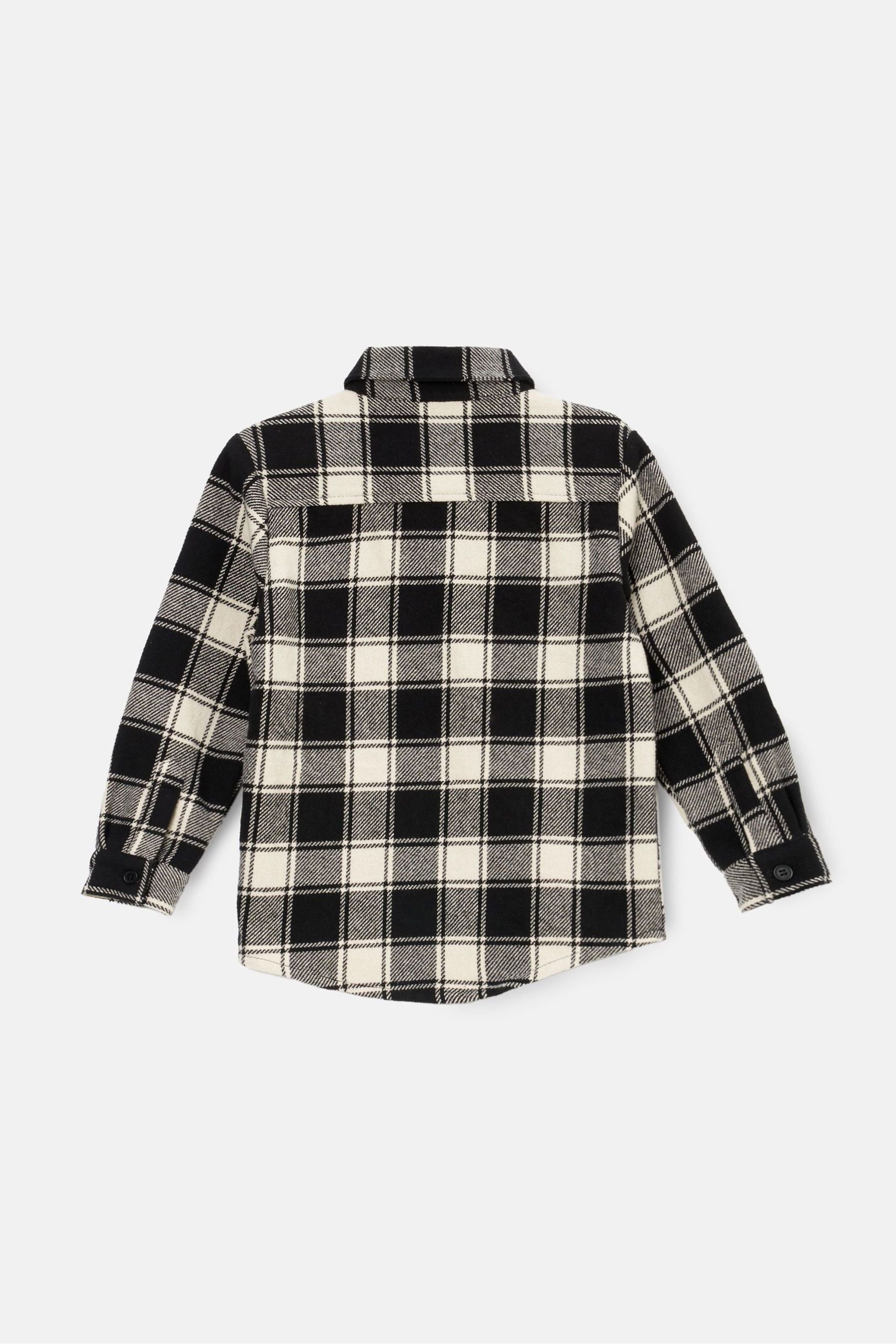 Angel & Rocket Black Minecraft Brushed Check Shirt