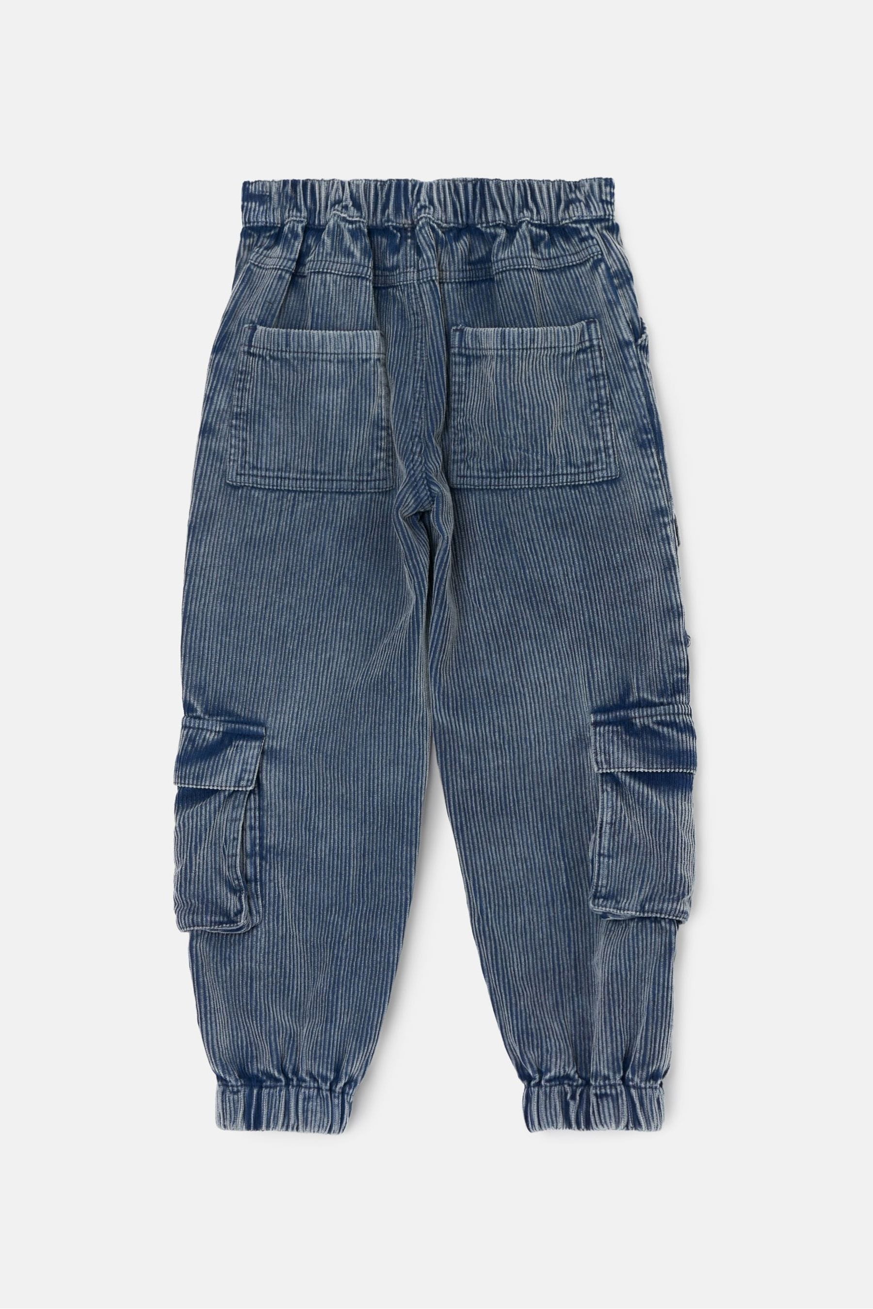 Angel & Rocket Blue Joseph Washed Cord Skater 100% Cotton Trousers