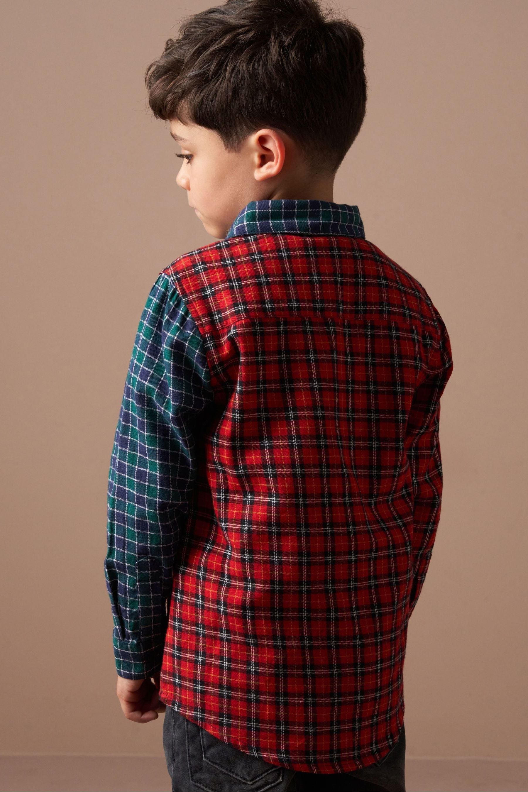 Red Angel & Rocket 100% Cotton Lewis Mixed Check Shirt