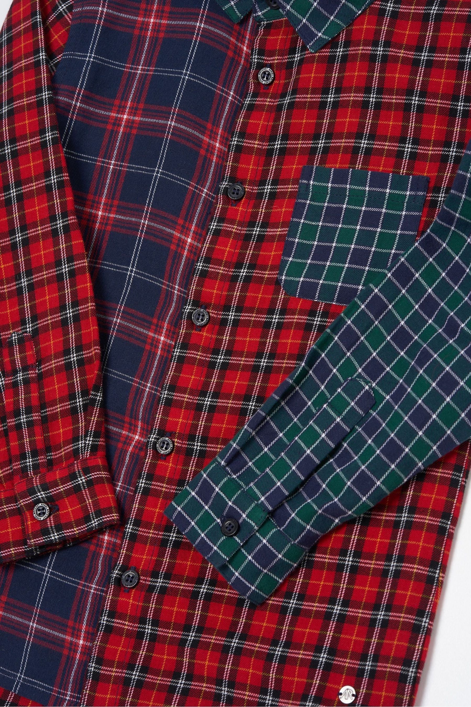 Red Angel & Rocket 100% Cotton Lewis Mixed Check Shirt