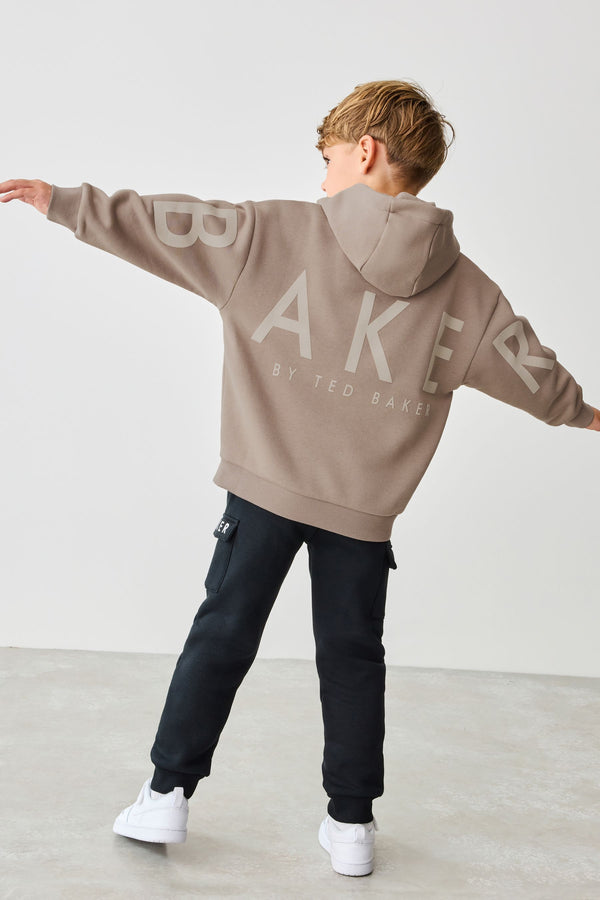 Baker by Ted Baker Oversized Stone Varsity Hoodie