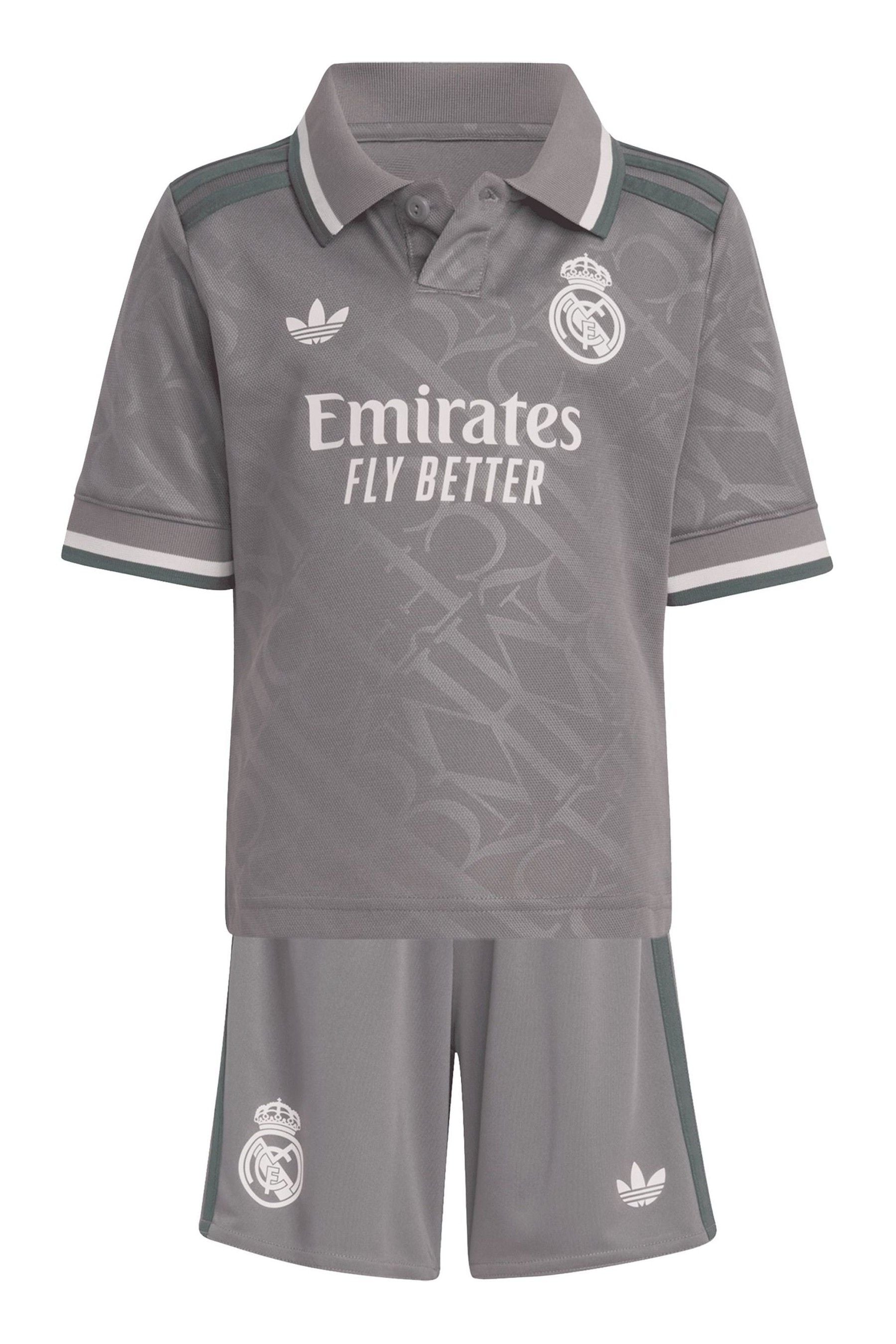 adidas Grey Real Madrid Third Minikit 2024-25