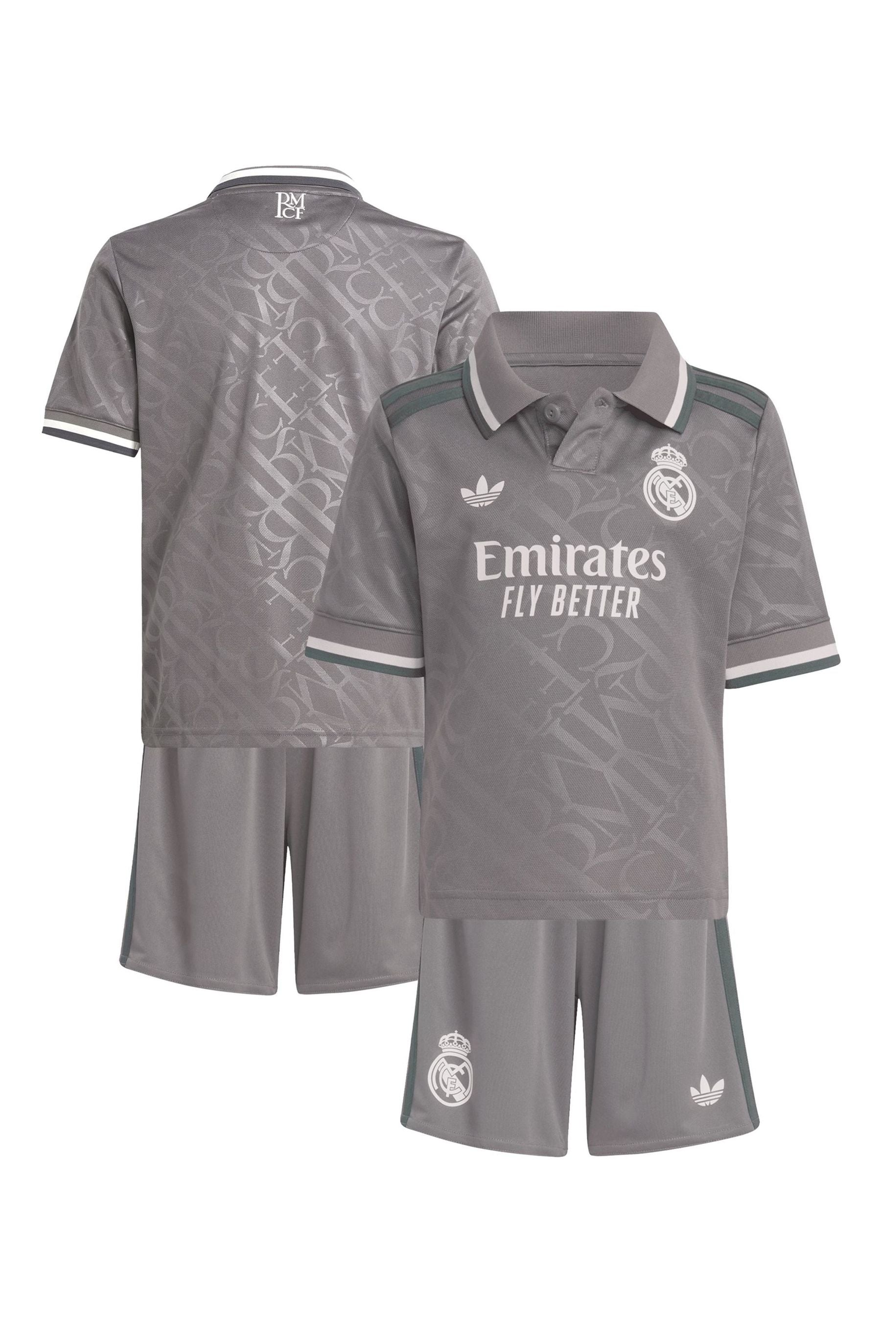 adidas Grey Real Madrid Third Minikit 2024-25