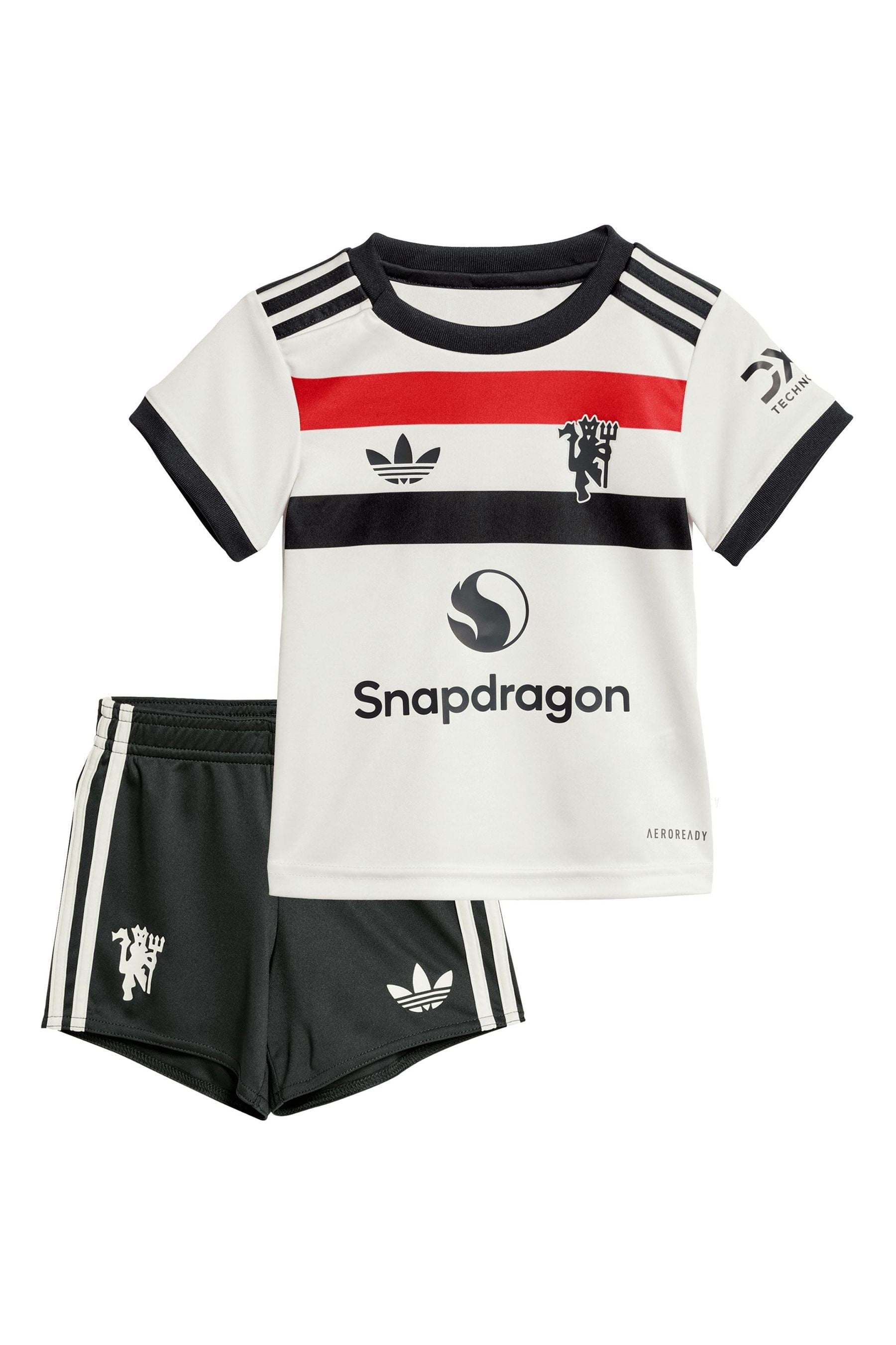 adidas White Manchester United Third Babykit 2024-25