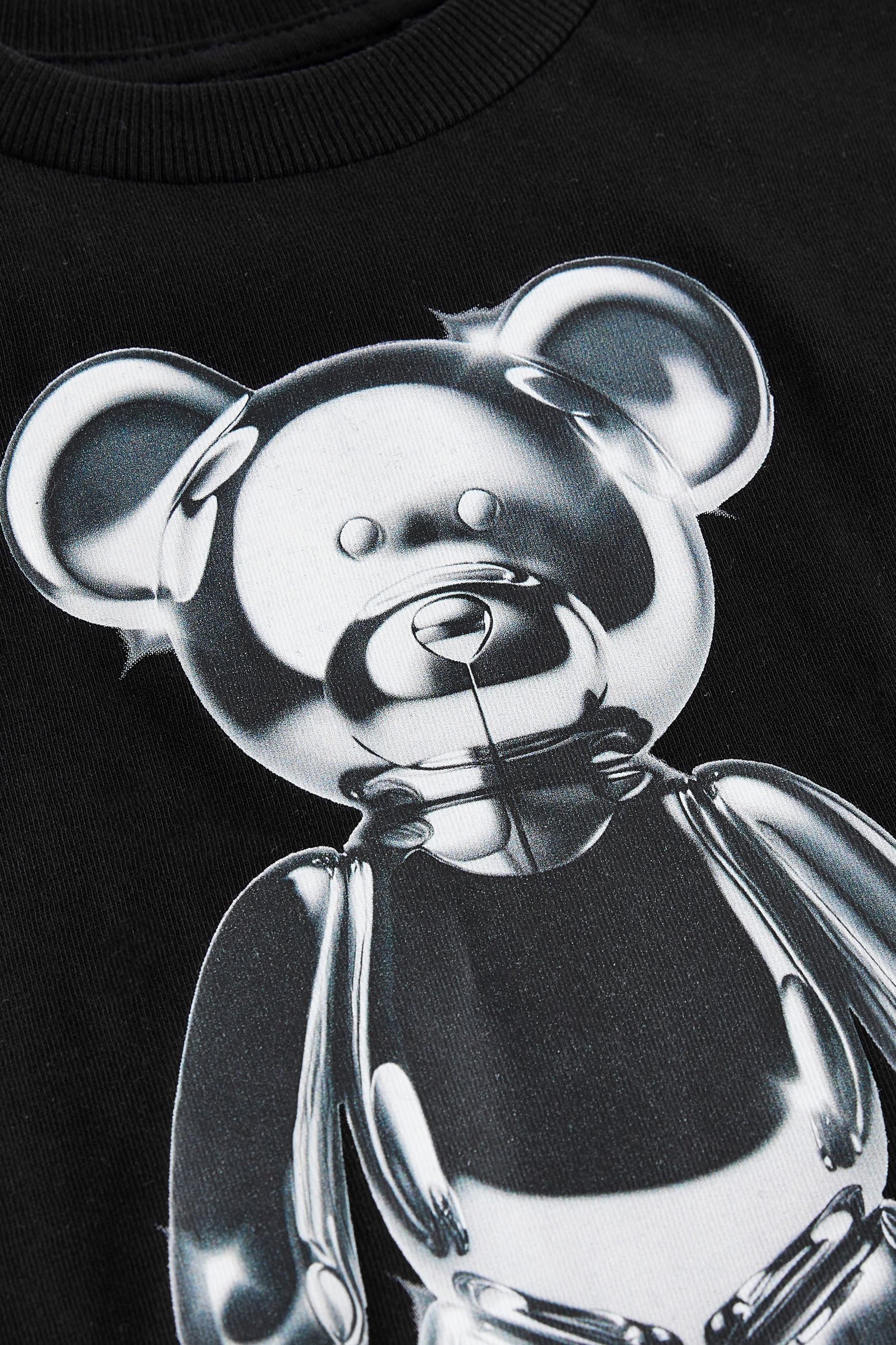 Metallic Bear Long Sleeve T-Shirt (3mths-7yrs)