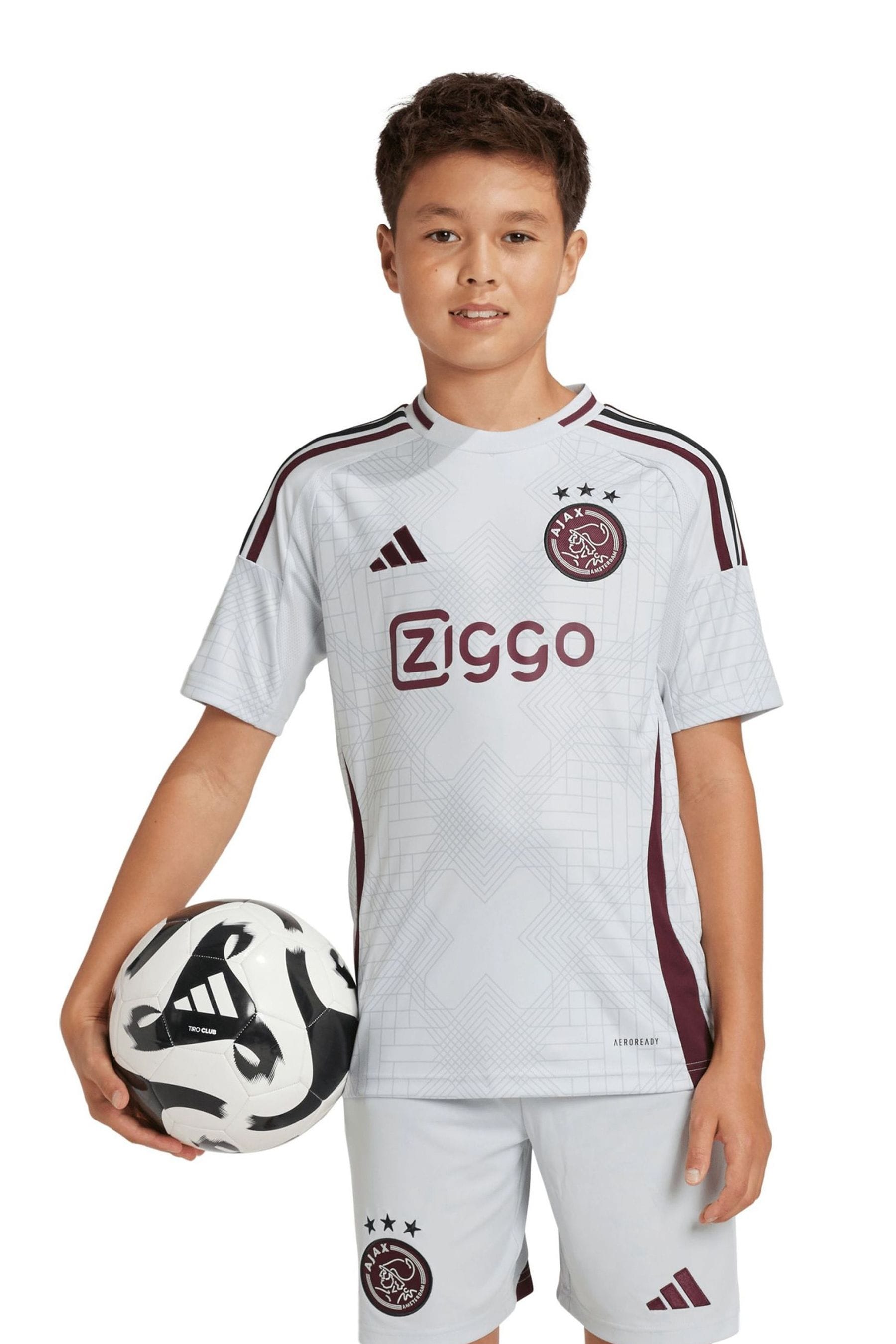 adidas White Kids Ajax Third Shirt 2024-25