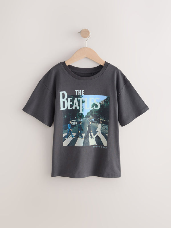 Grey The Beatles Oversized License 100% Cotton T-Shirt (3-16yrs)