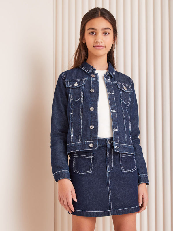 Blue Denim Western Jacket (4-16yrs)