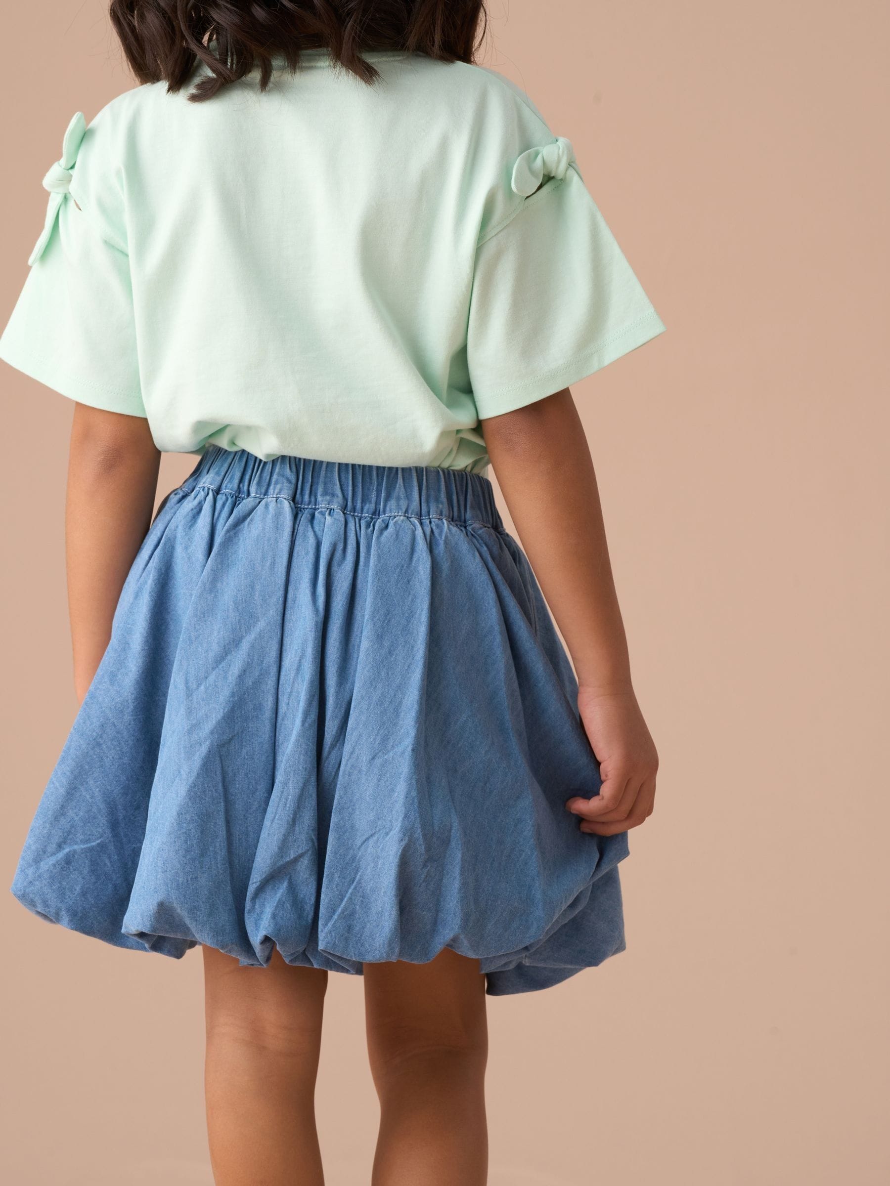 Angel & Rocket Blue Annie Puffball Denim Skirt