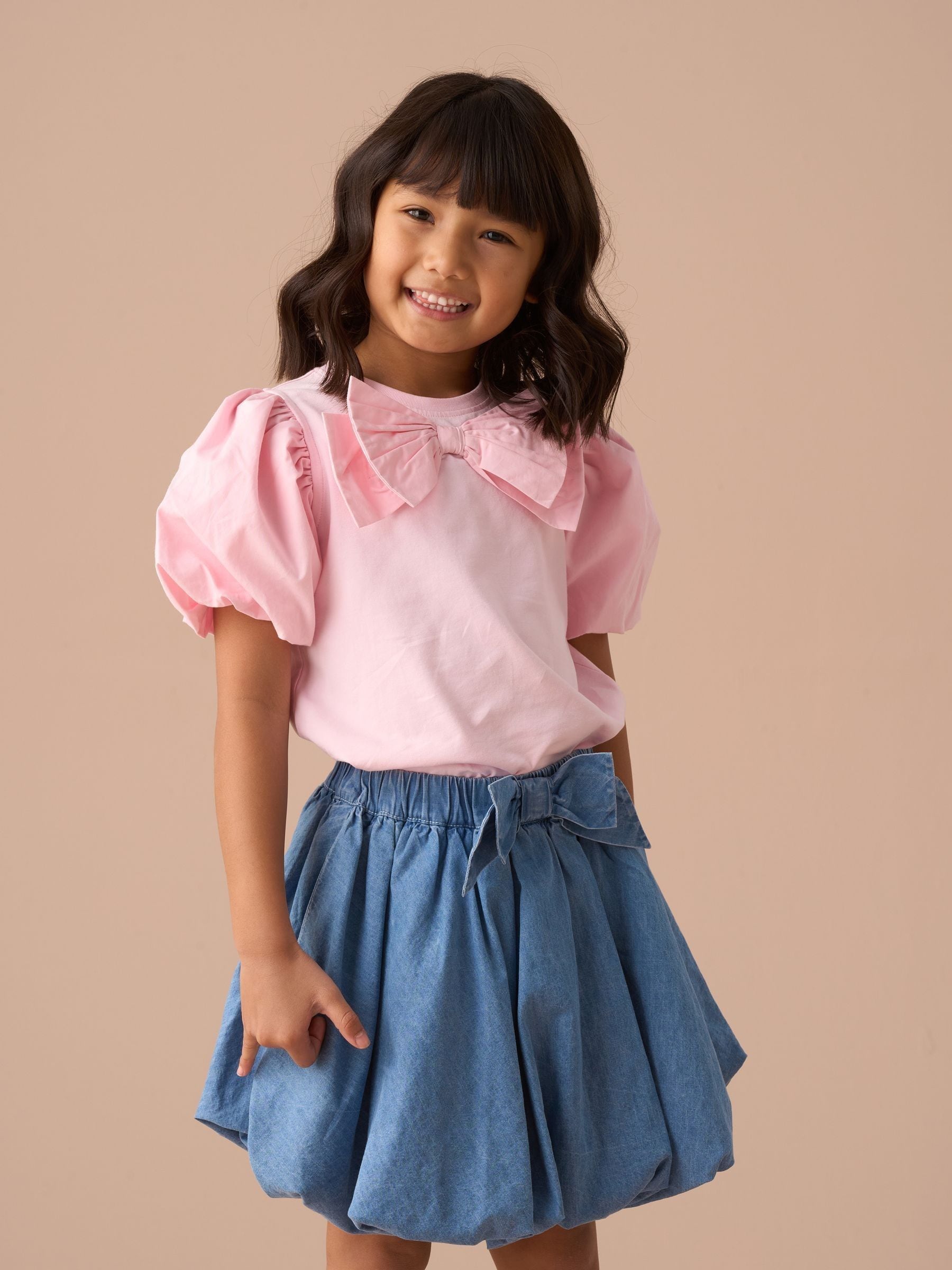 Angel & Rocket Blue Annie Puffball Denim Skirt