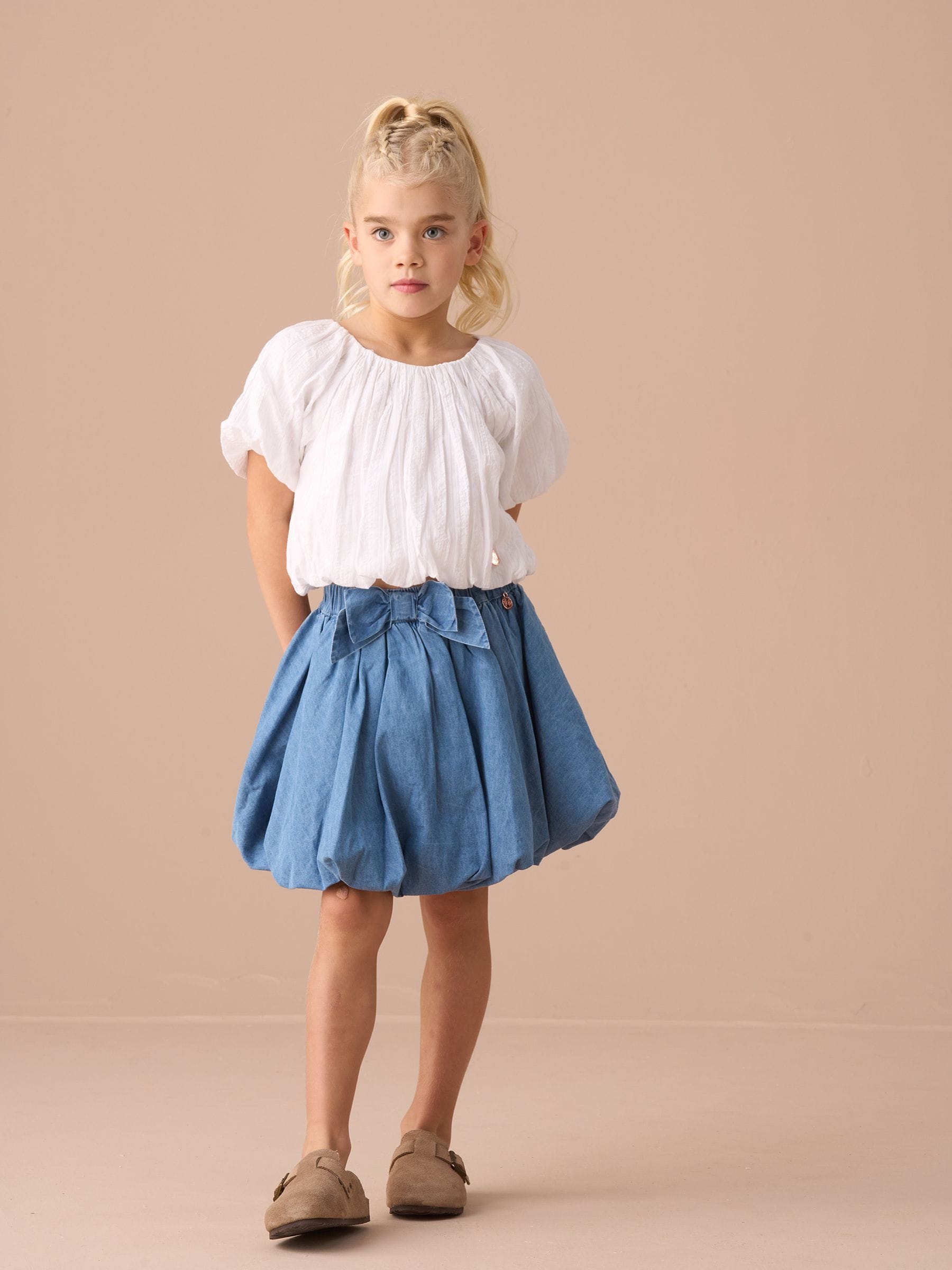 Angel & Rocket Blue Annie Puffball Denim Skirt